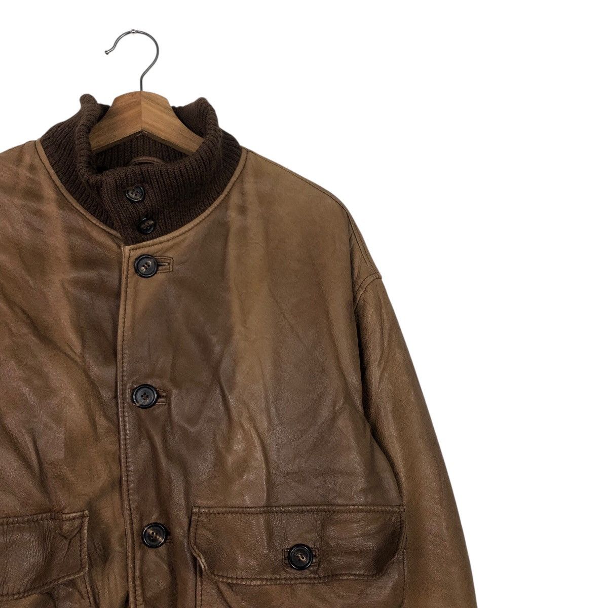 Japanese Brand 📌Vintage Biker Leather Jacket Campanile Blanket Issey Miyake Size US M / EU 48-50 / 2 - 7 Thumbnail