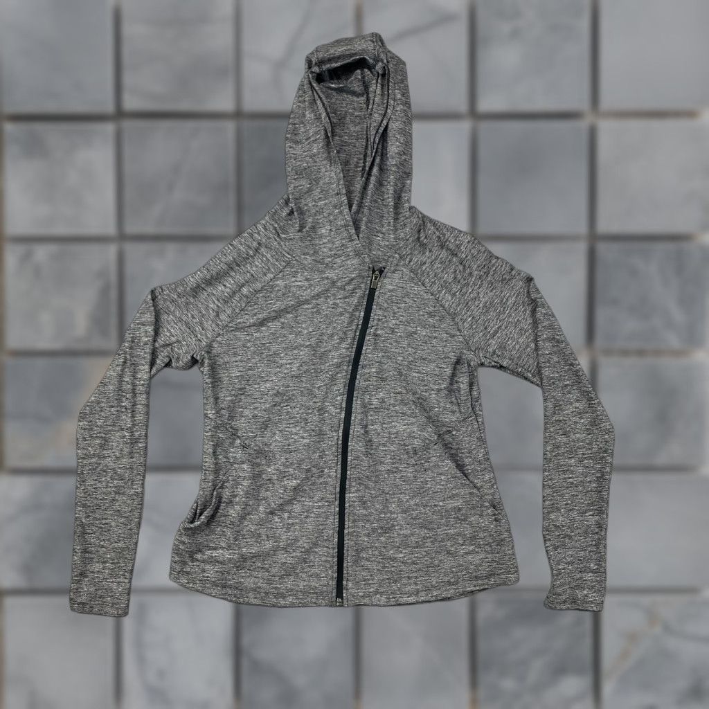 Athleta Athleta Hoodie Women L Black Solid Full Zip Pockets Thumbholes Breathable Activewear Best for Running & Jogging Full Zip Hooded Athleisure Size L / US 10 / IT 46 - 1 Thumbnail