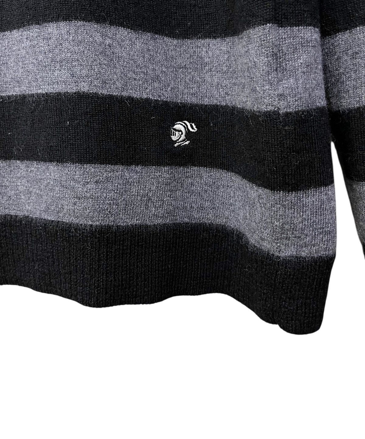 Loveless 💀Loveless Back Skull Crossbones Stripe Wool Punk Shirt Size US S / EU 44-46 / 1 - 4 Thumbnail