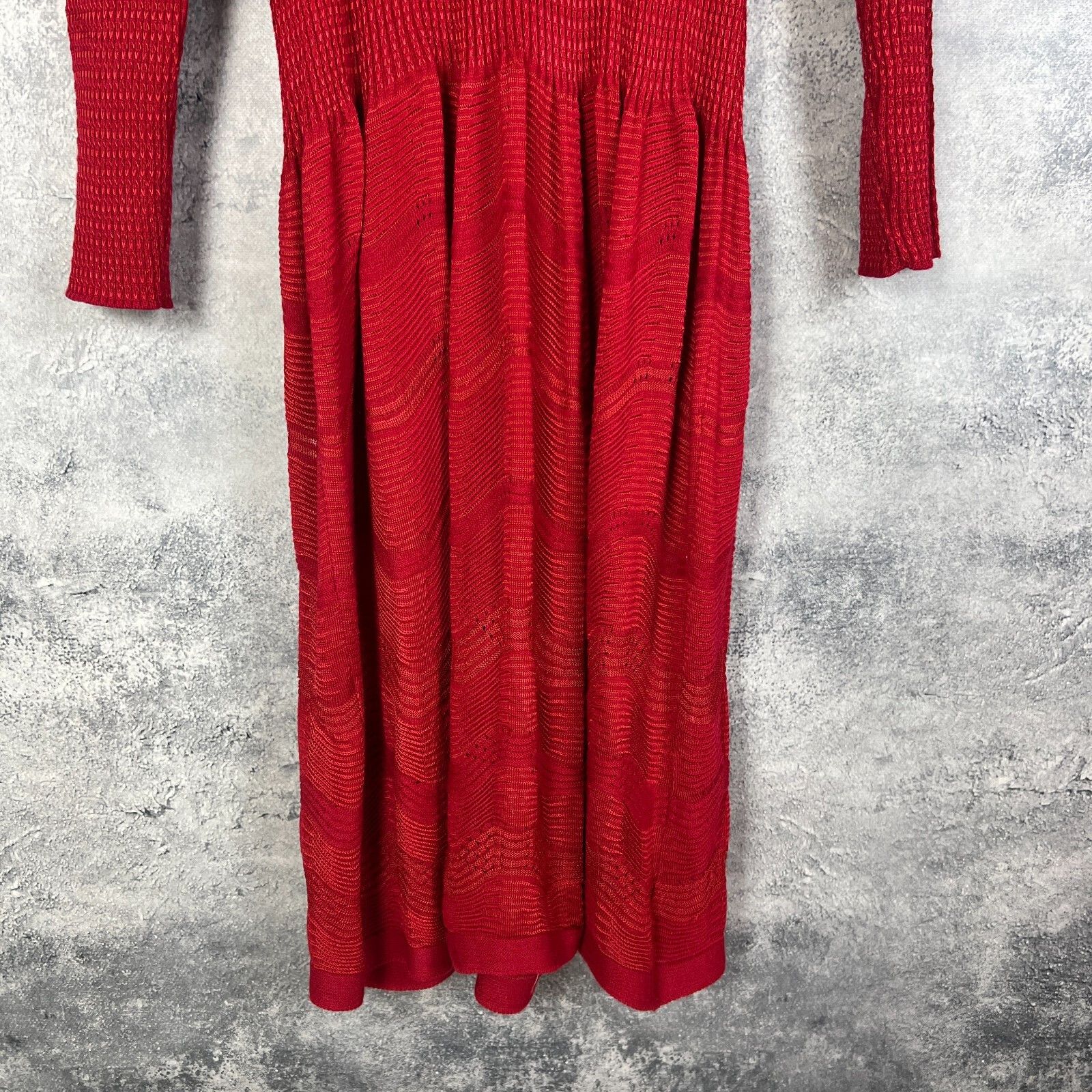 Missoni Missoni Dress Women's Size 48 Red Long Sleeve ` Size XL / US 12-14 / IT 48-50 - 3 Thumbnail