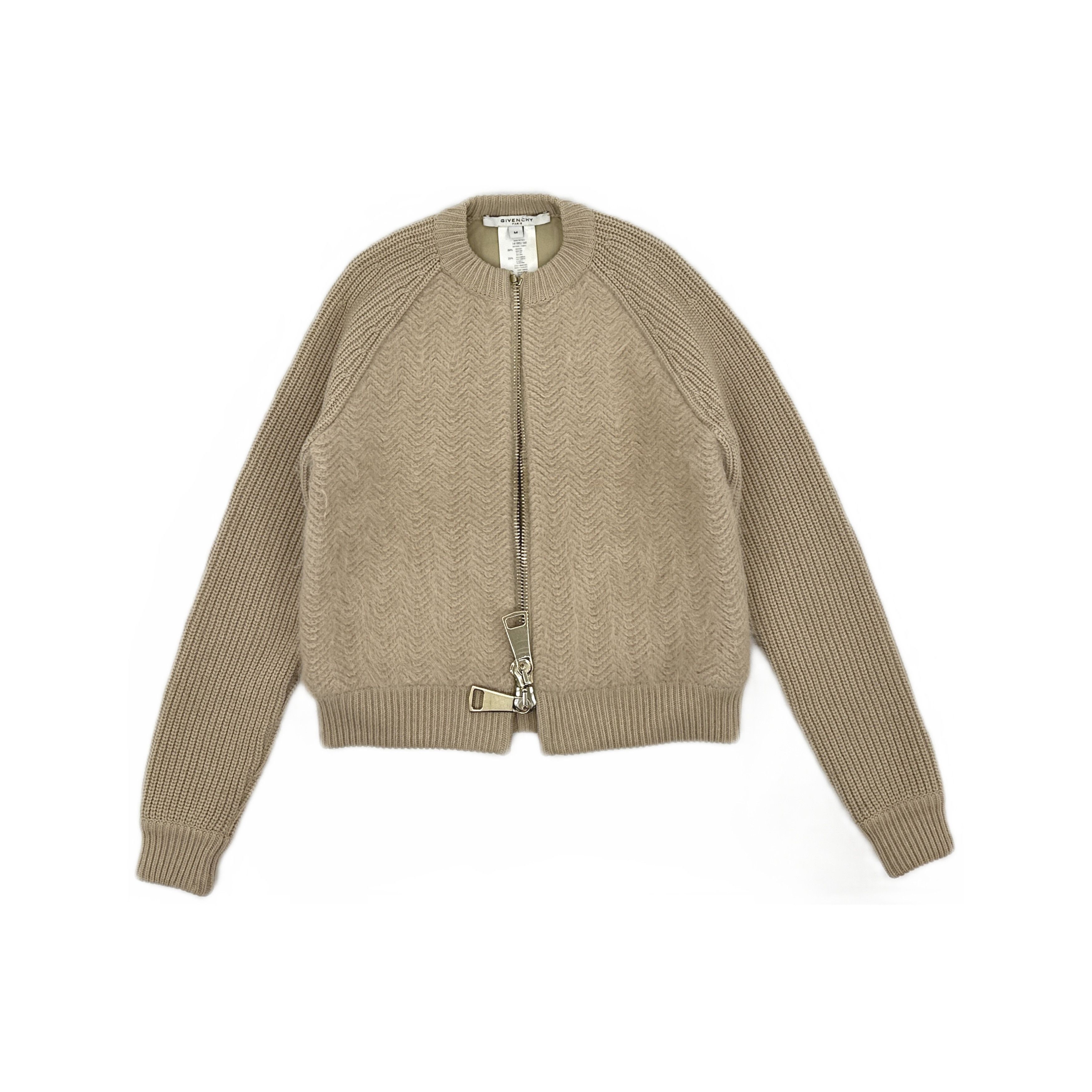 Givenchy Givenchy Chevron Zip-Up Sweater Size M Size US M / EU 48-50 / 2 - 1 Thumbnail