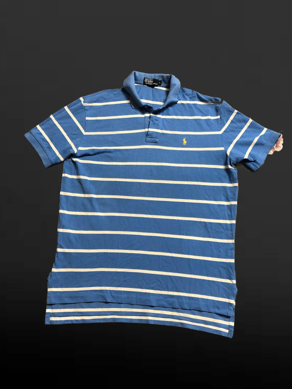 Polo Ralph Lauren Ralph Lauren Polo Short Sleeve Striped White Blue Mens Polo Size US L / EU 52-54 / 3 - 1 Thumbnail