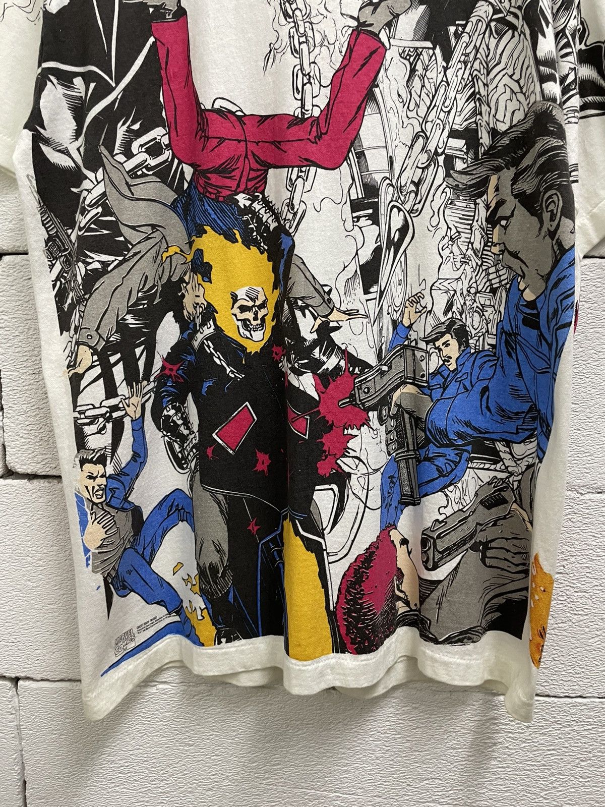 Marvel Comics Custom Overprint Ghost Rider Tee Size US L / EU 52-54 / 3 - 4 Thumbnail