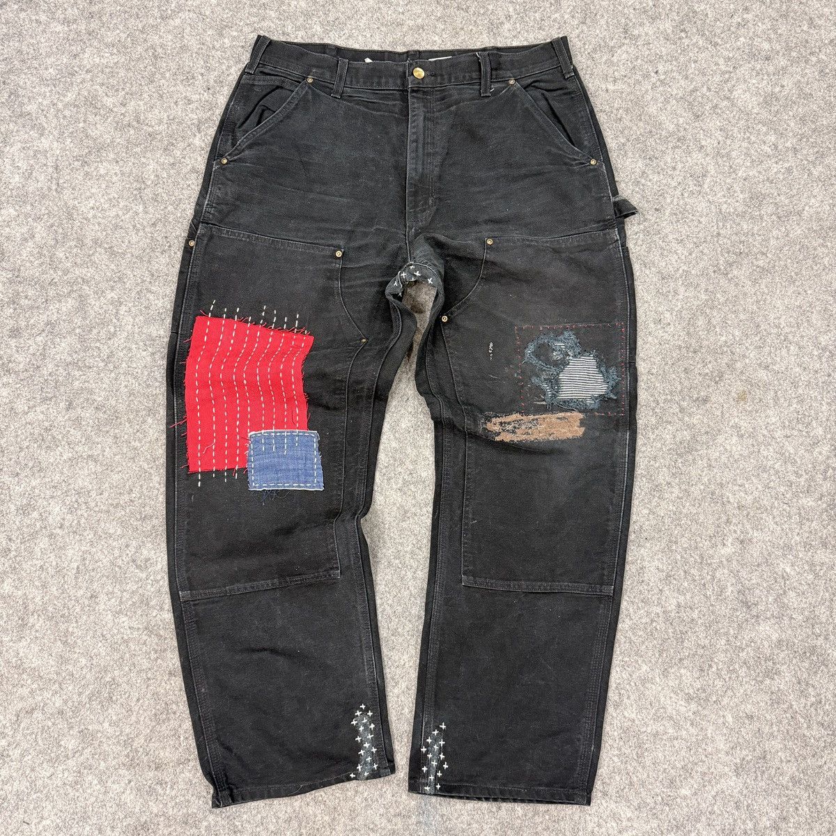 Carhartt 1 of 1 Carhartt Sashiko double knee denim Size US 36 / EU 52 - 1 Thumbnail