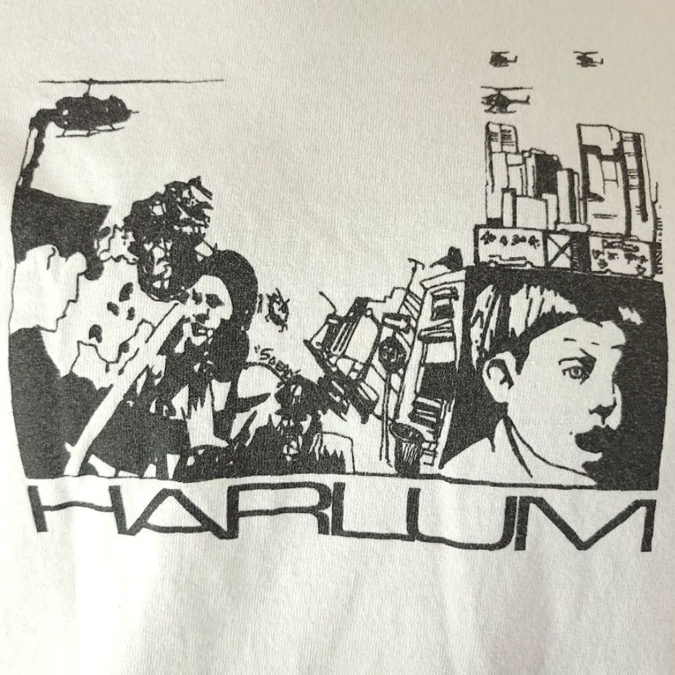 Gildan VINTAGE Harlum T Shirt Mens Size Small 90s Y2K Cops Five Dead Helicopters City Size US S / EU 44-46 / 1 - 3 Thumbnail
