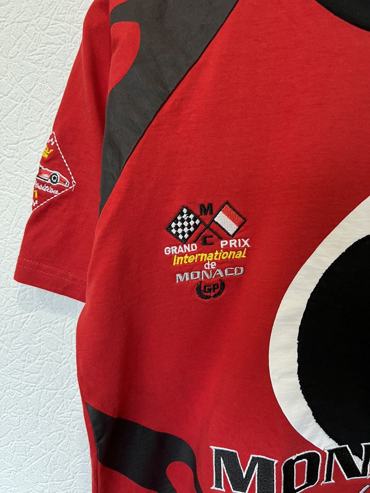 Club Monaco × Vintage Vintage Monaco Grand Prix Racing Red T Shirt Tee Size US S / EU 44-46 / 1 - 3 Thumbnail
