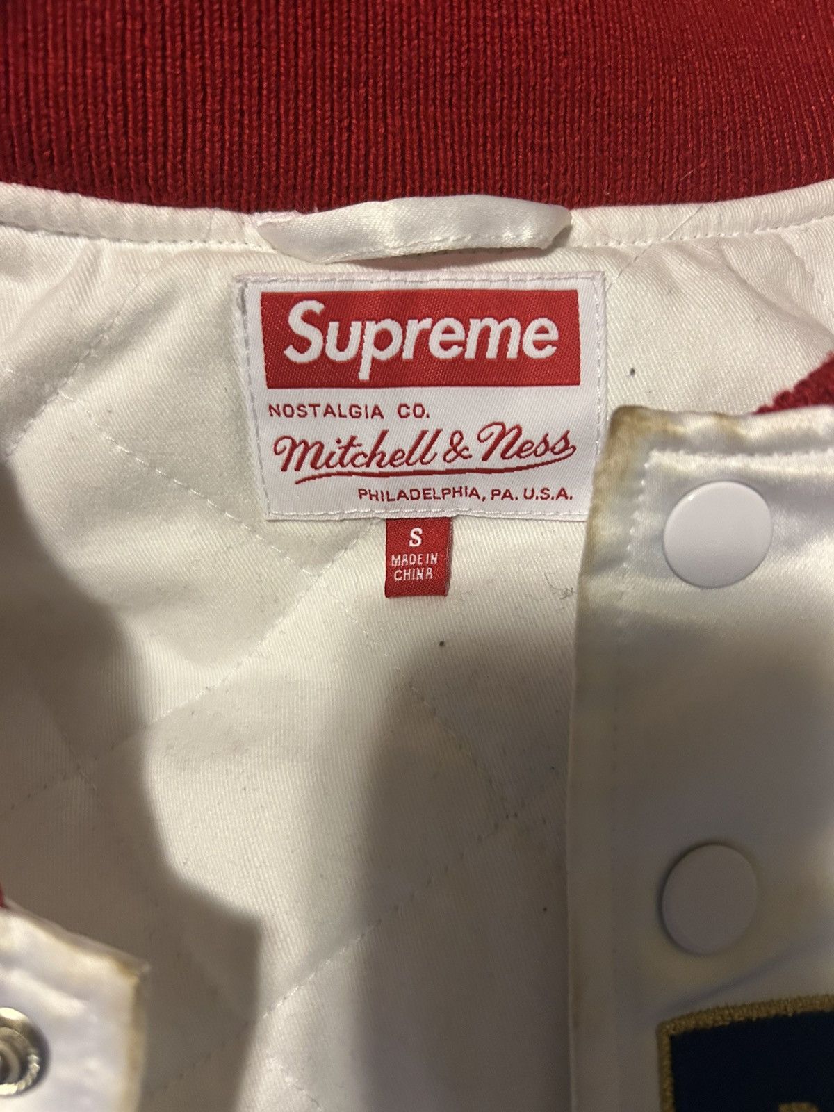Supreme Supreme red white blue varsity jacket Size US S / EU 44-46 / 1 - 3 Thumbnail