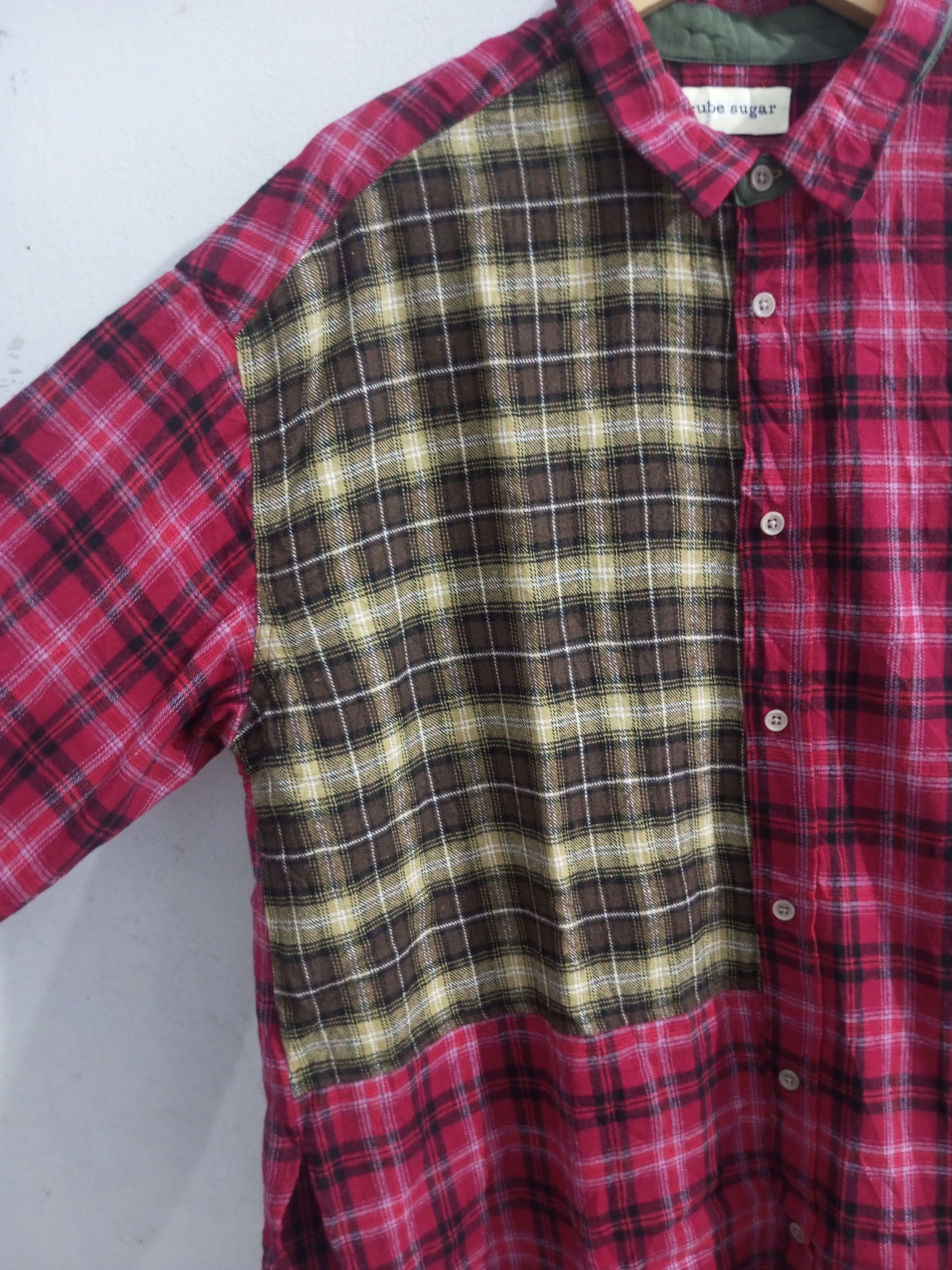 20471120 Cube sugar evo two colour flanel shirt Size US XL / EU 56 / 4 - 3 Thumbnail