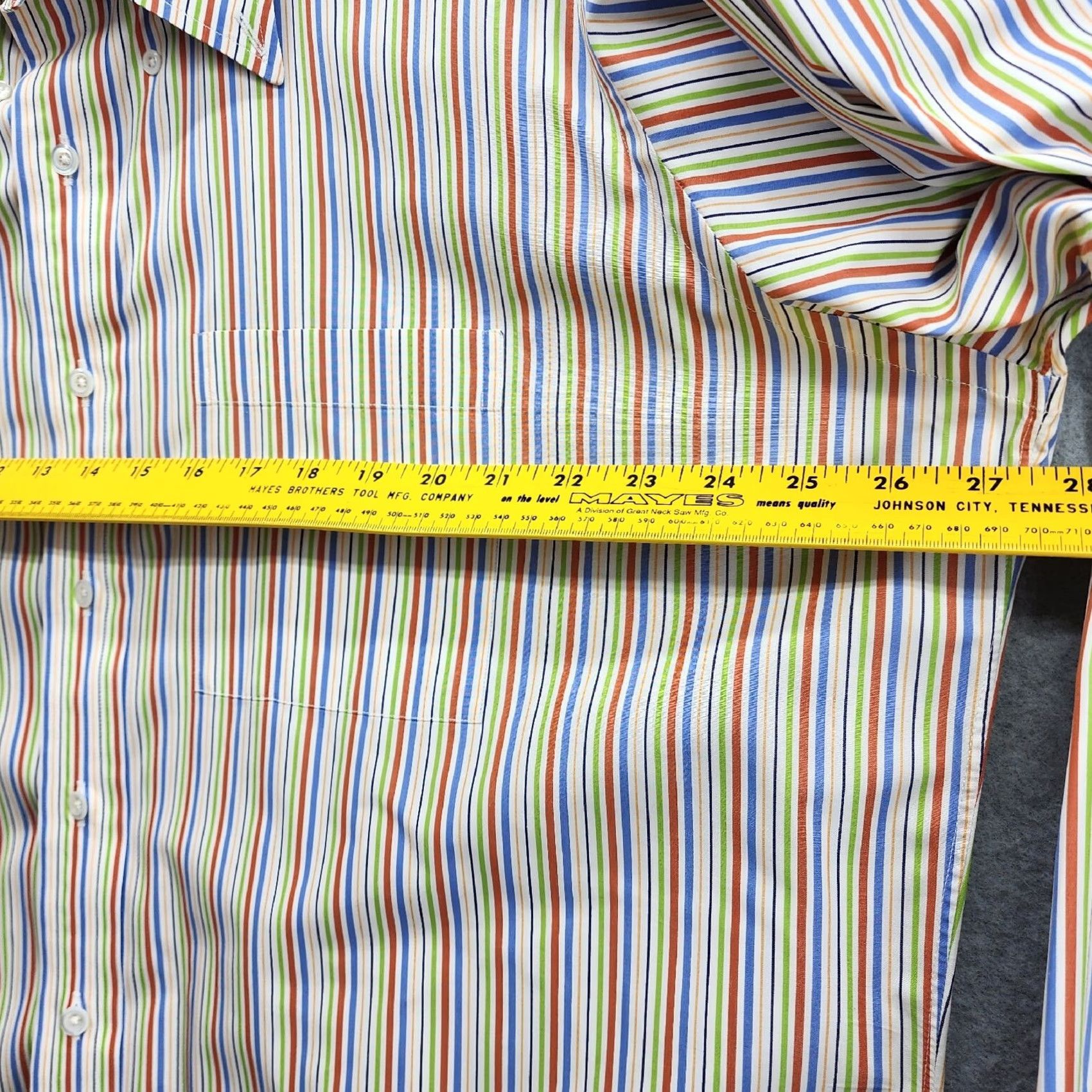 Hamilton Hamilton Shirt Co Men's Striped Long Sleeve Shirt USA 3XL Button-Down Collared Combo Breathable Casual Old? hmm Size US XXL / EU 58 / 5 - 8 Thumbnail