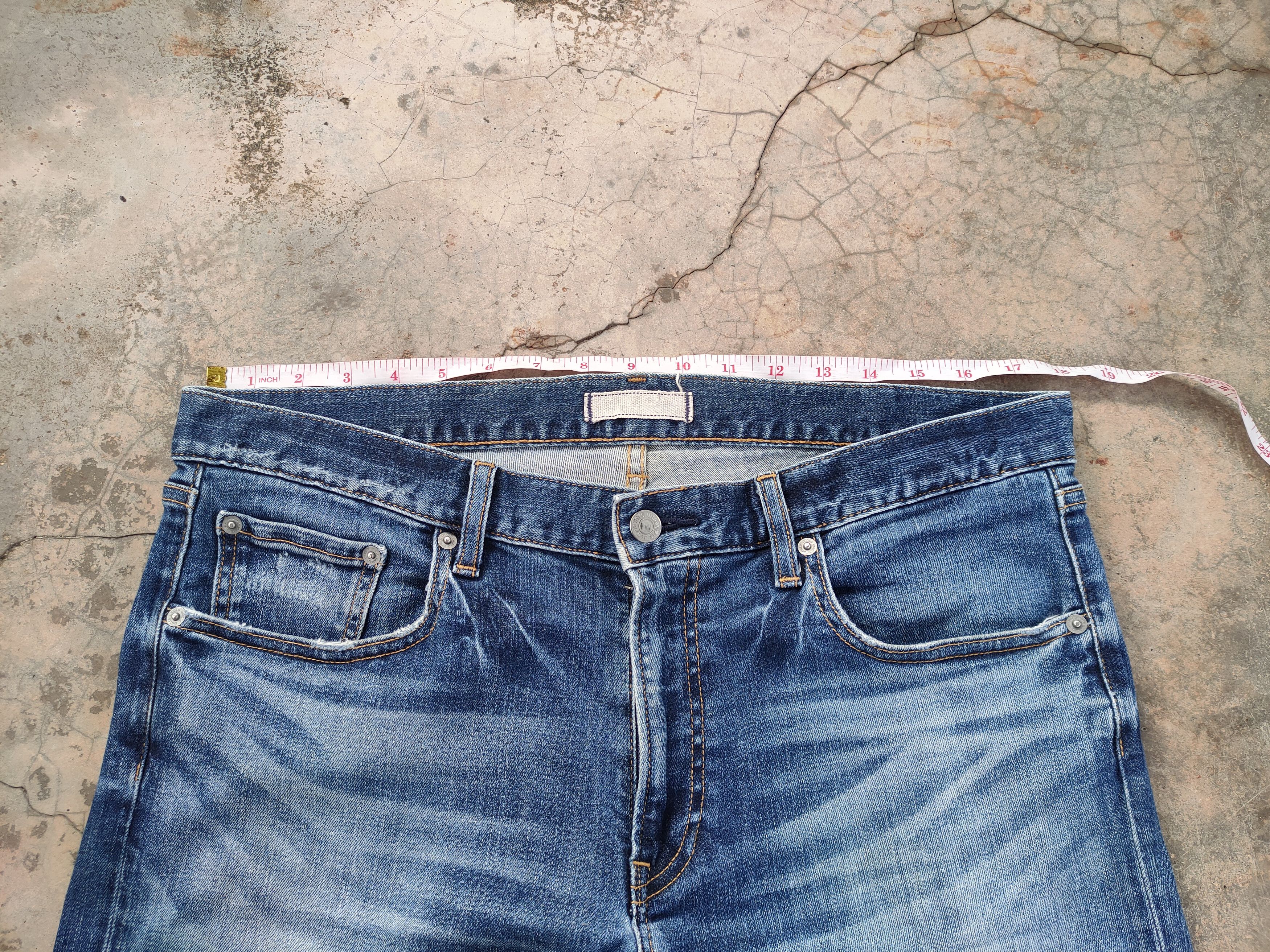 Japanese Brand JAPANESE VINTAGE FADED DISTRESSED JEANS PANTS Size US 35 - 7 Thumbnail
