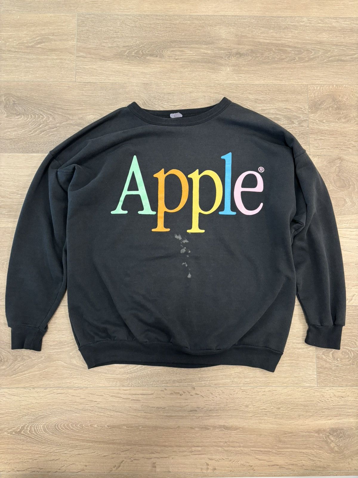 Apple Vintage Apple Logo Sweatshirt Size US XL / EU 56 / 4 - 1 Thumbnail