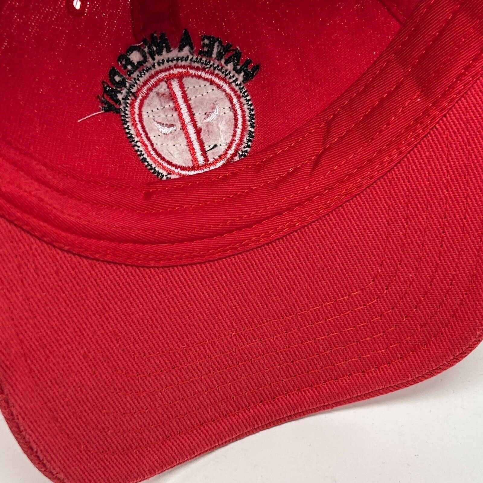 Marvel Comics Deadpool Have a Nice Day Sorta Dad Hat Baseball Cap Red Size ONE SIZE - 5 Thumbnail
