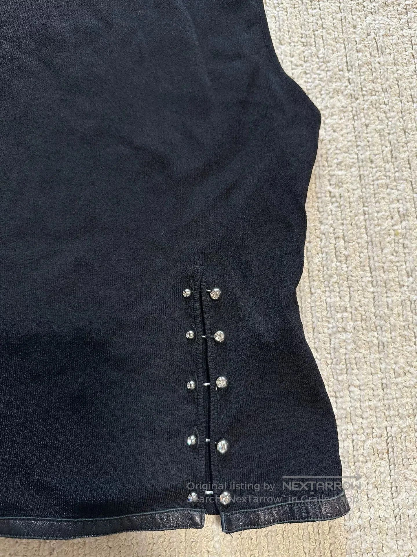 Blumarine Blumarine Sleeveless Diamond Detail Top. Size M / US 6-8 / IT 42-44 - 3 Thumbnail