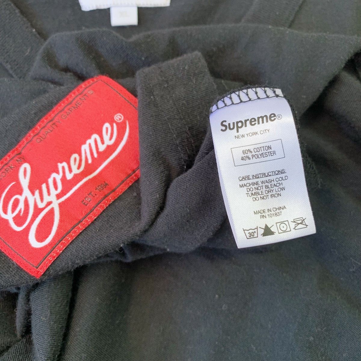 Supreme Supreme SS15 Boxy Black Broadway Les Miserables Football Tee Size US XL / EU 56 / 4 - 4 Thumbnail