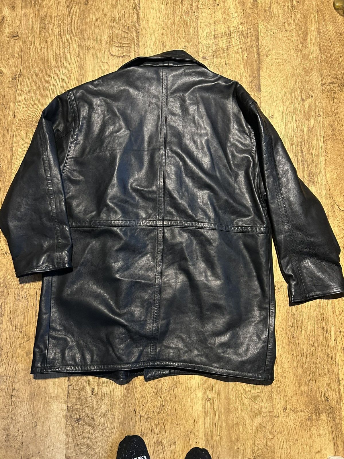 Other Vintage Leather Double breasted jacket Size US M / EU 48-50 / 2 - 10 Thumbnail