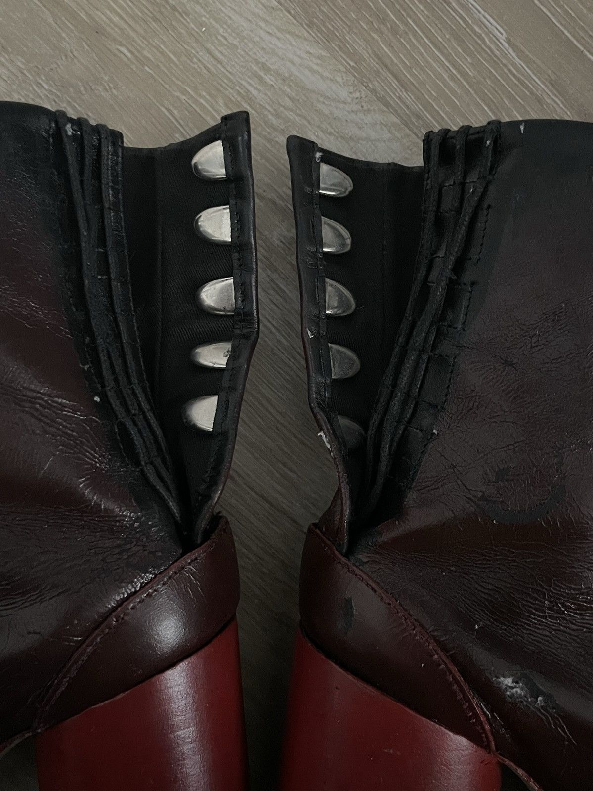 Maison Margiela Maison Margiela red tabi FW1995 Size US 7 / IT 37 - 6 Thumbnail