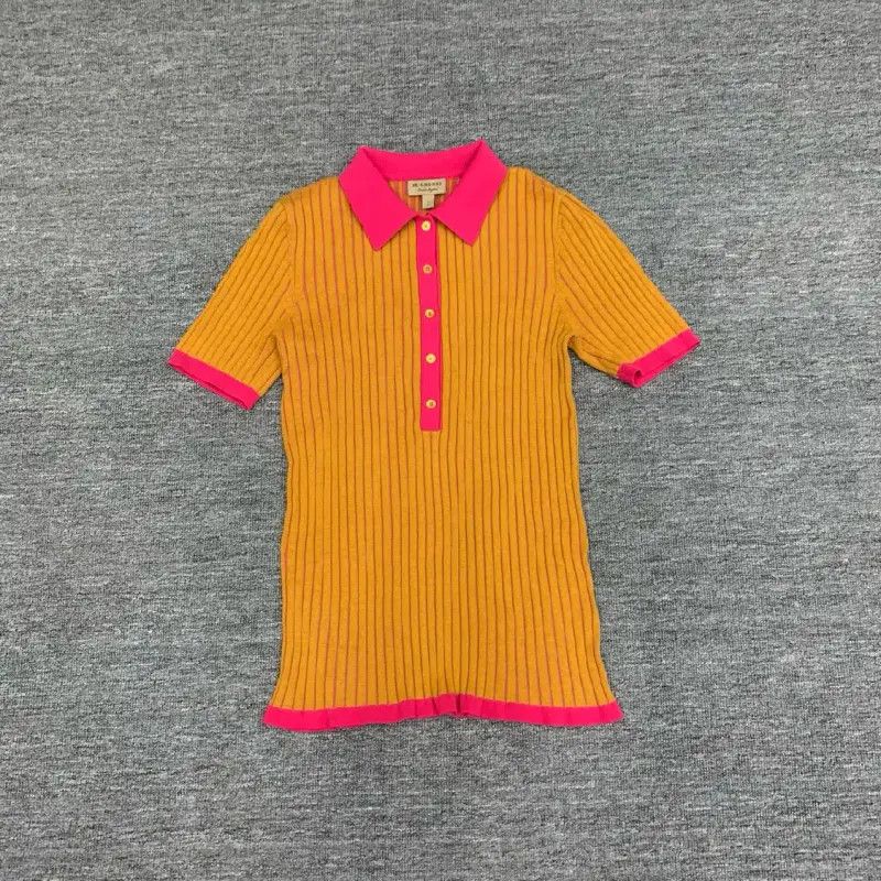 Burberry Burberry Yellow Cotton T-Shirt for Women Size S / US 4 / IT 40 - 1 Thumbnail