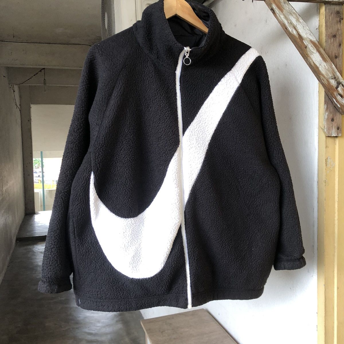 Nike Nike Big Swoosh Fleece Reversible Jacket Size US M / EU 48-50 / 2 - 9 Thumbnail