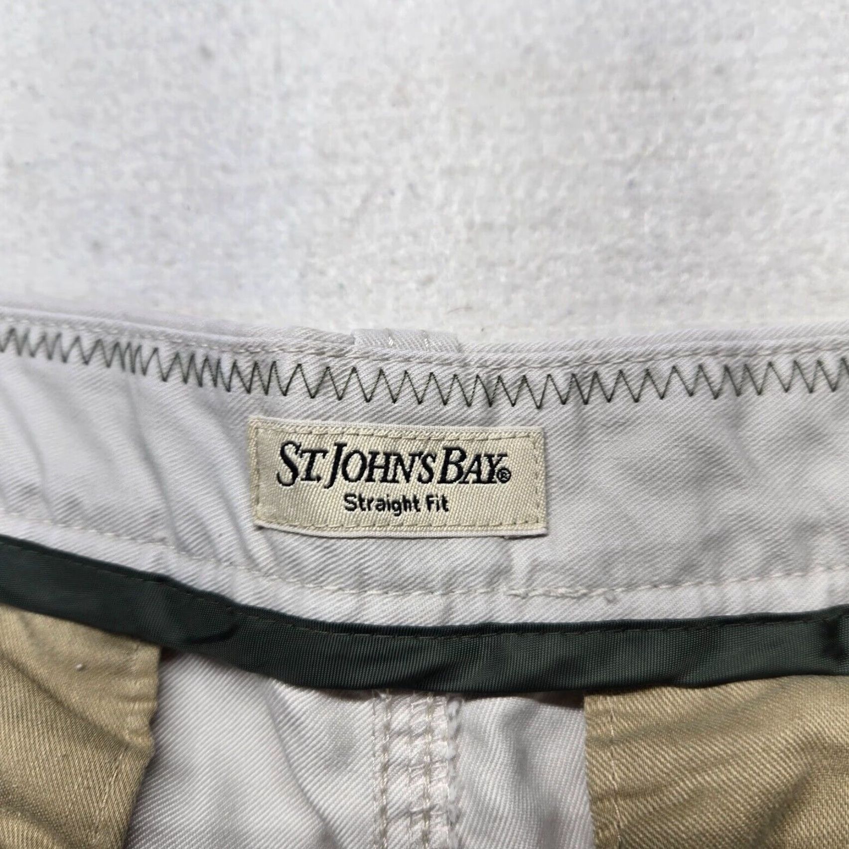 Vintage St. John's Bay Pants Mens 38 X 29 Brown Tan Chino Stretch Classic Fit Essentials Size US 38 / EU 54 - 3 Thumbnail