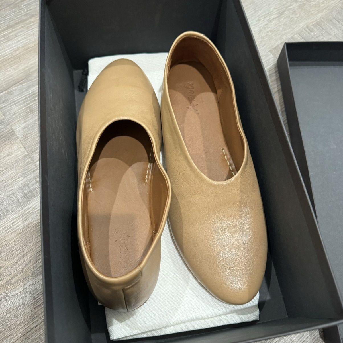 Marsell Marsell Coltellaccio Ballerina Pelle Vitello Nocciola Flats Size US 6 / IT 36 - 5 Thumbnail
