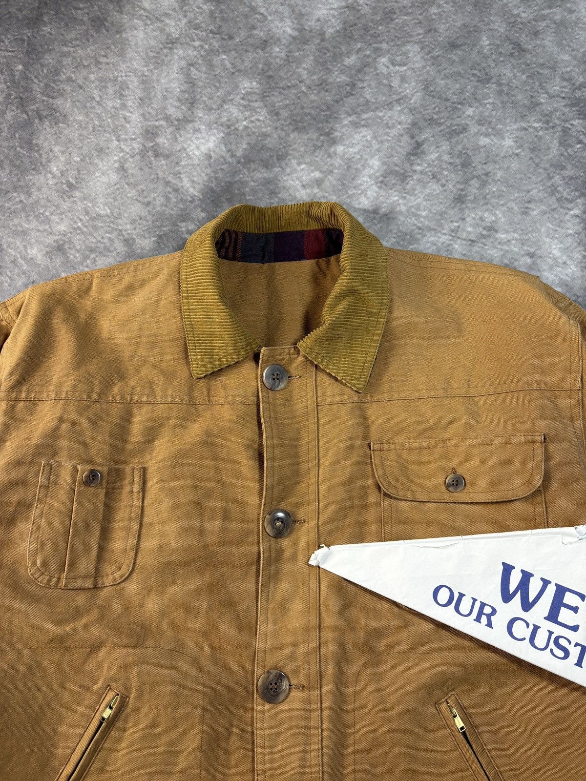 Vintage Vintage Canvas Hunting Jacket Lined Chore Coat Winter Workw Size US XL / EU 56 / 4 - 4 Thumbnail