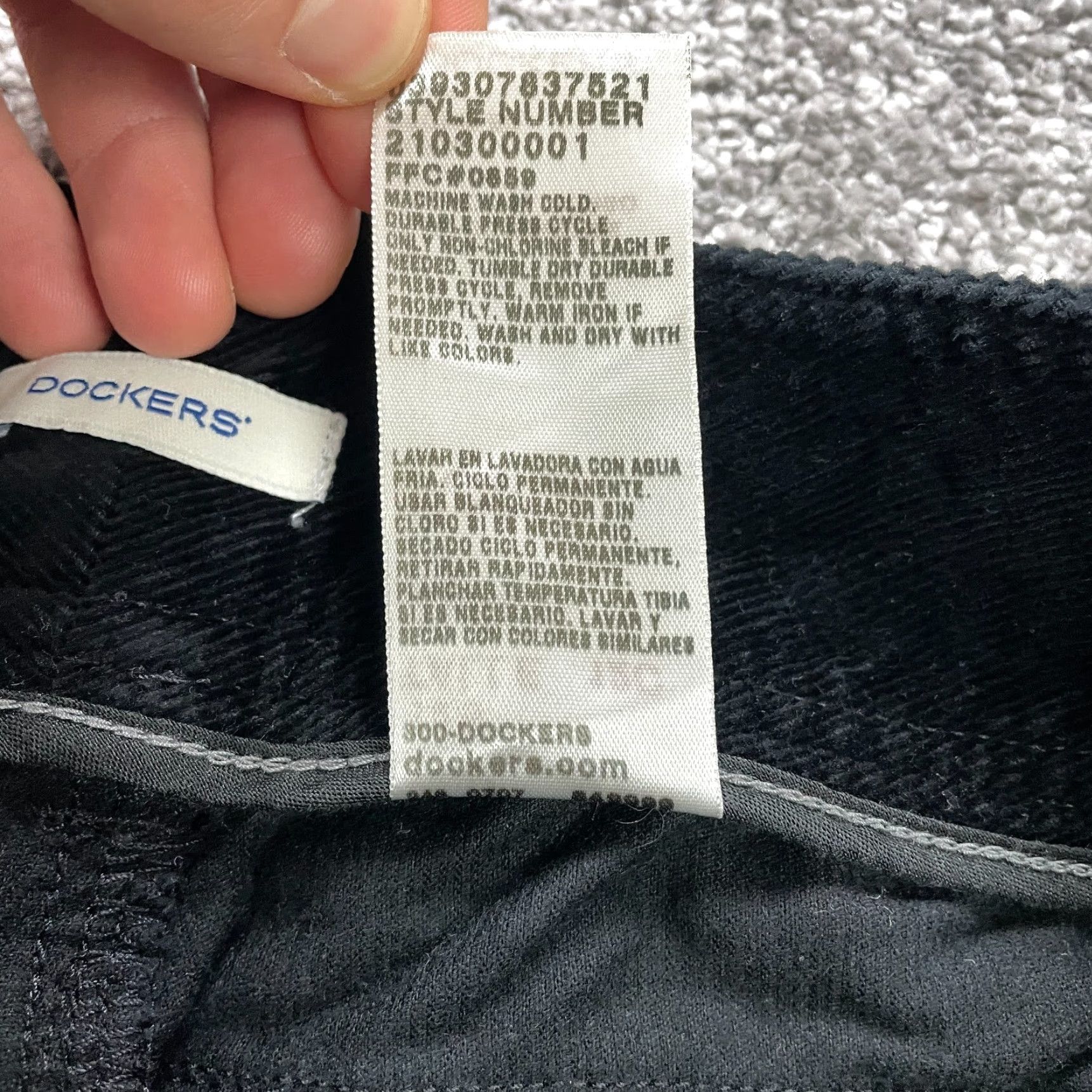 Dockers Dockers Pants Women 12 Tall Black Bootcut Mid Rise Corduroy Cotton 36x30 Womens Size 34" / US 12 / IT 48 - 7 Thumbnail