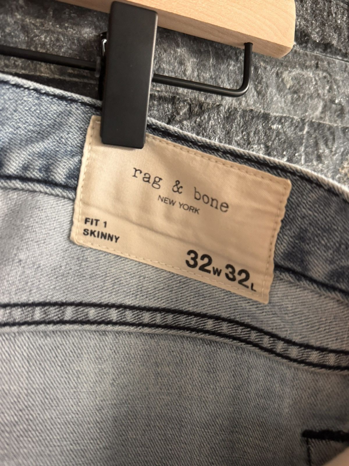 Rag & Bone Rag And Bone | Fit 1 Skinny Cotton Jeans 32x32 Size US 32 / EU 48 - 3 Thumbnail