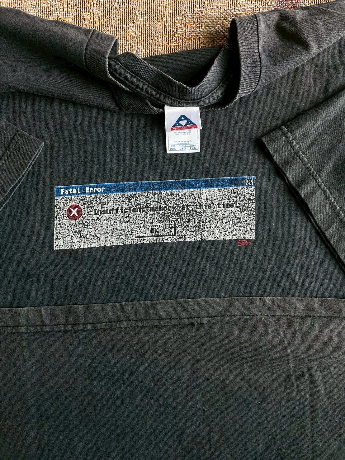 AAA Fatal Error Y2k T-Shirt Size US M / EU 48-50 / 2 - 7 Thumbnail