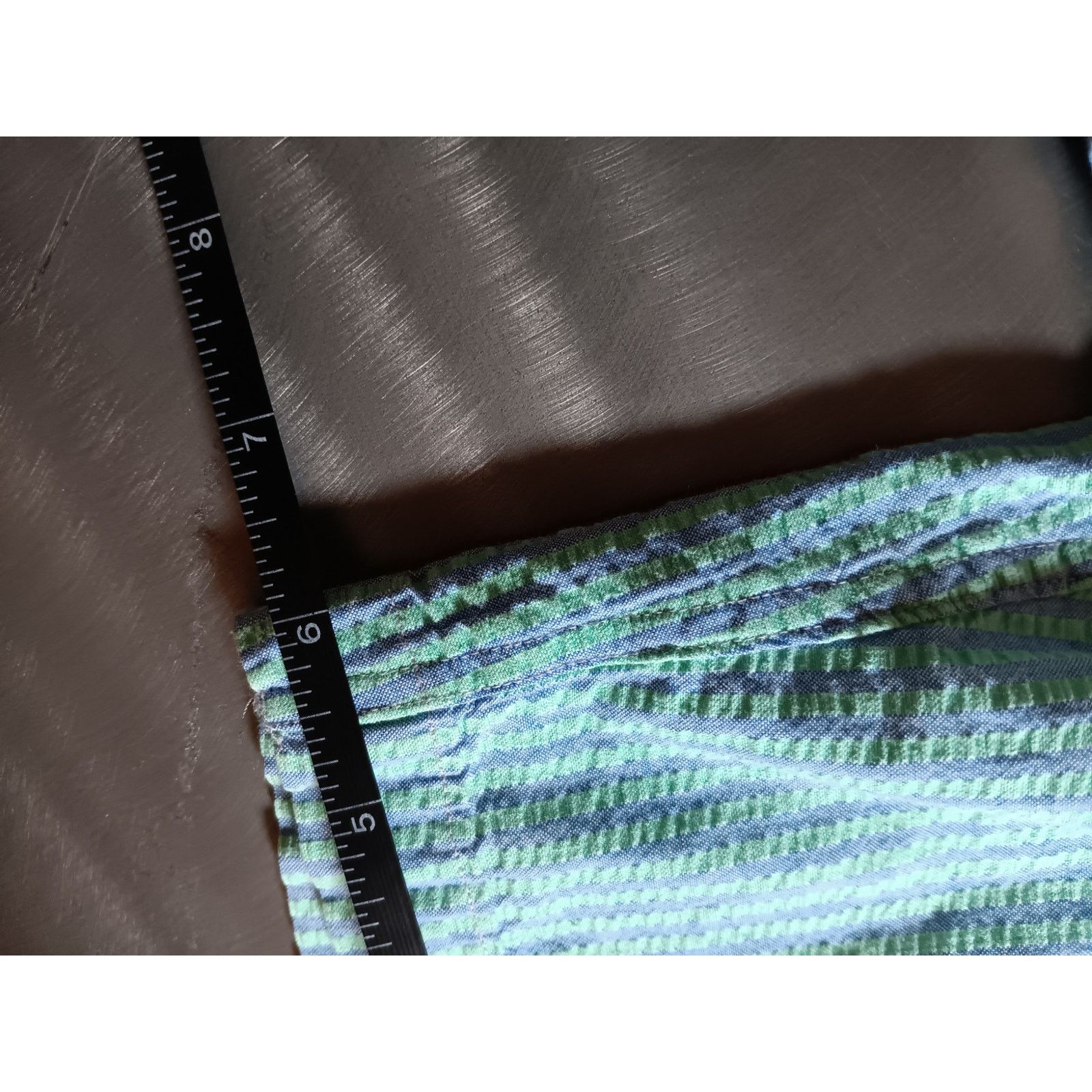 L.L. Bean LL Bean Vintage USA Men's Small Blue Green Striped Shirt Size US S / EU 44-46 / 1 - 4 Thumbnail