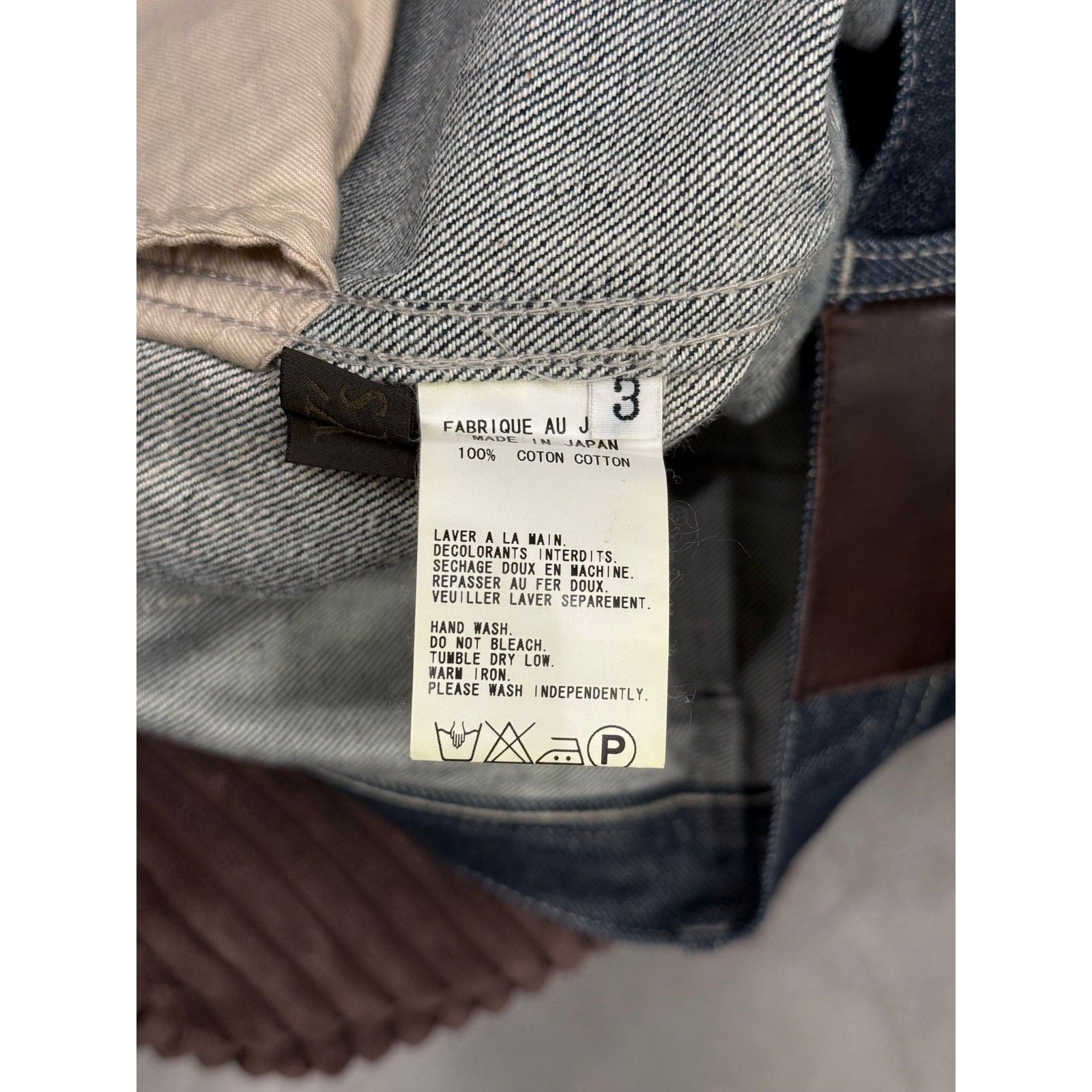 Yohji Yamamoto 2000s Yohji Yamamoto raw wide leg jeans Size ONE SIZE - 8 Thumbnail