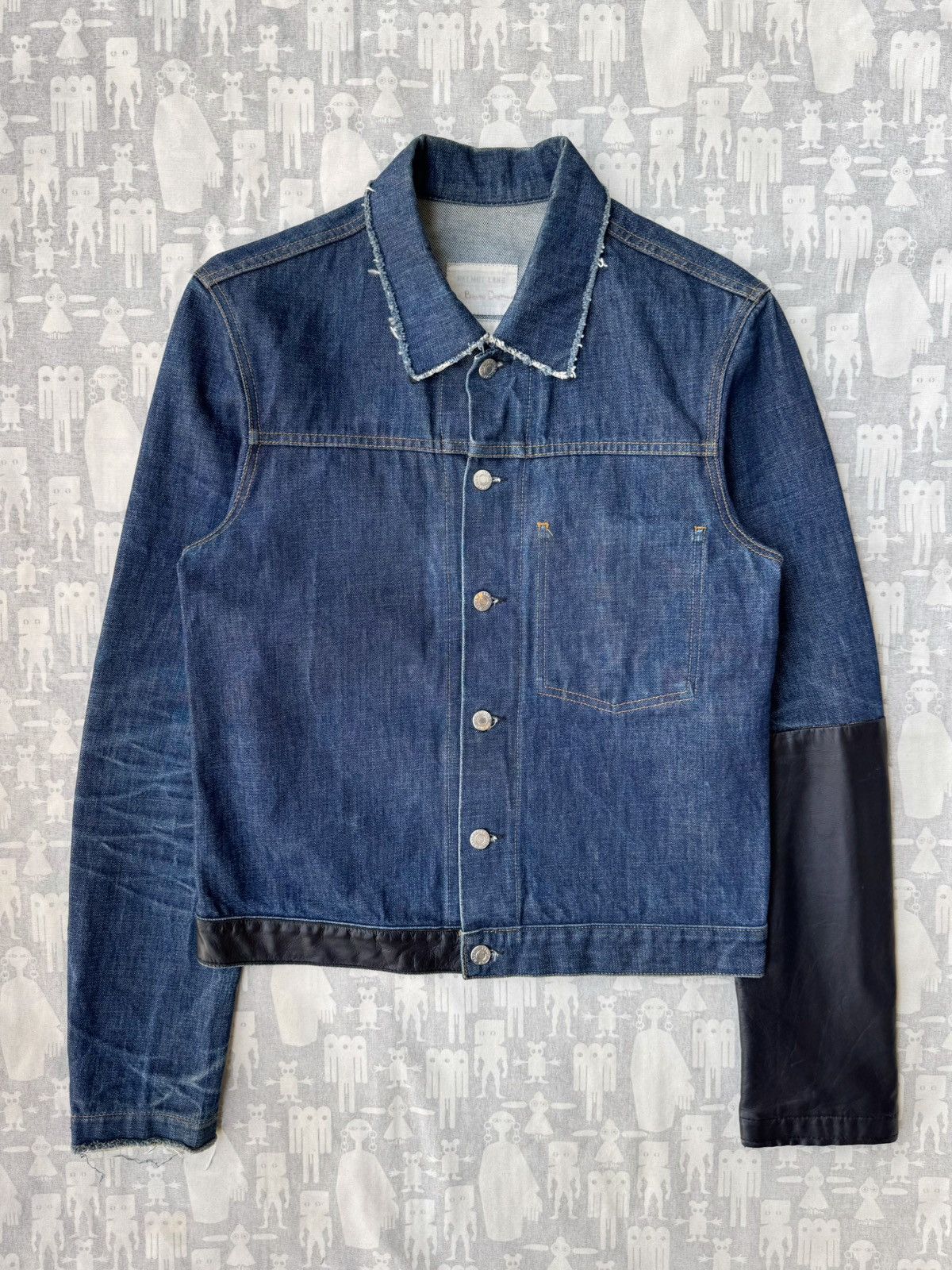 Helmut Lang Helmut Lang SS2003 Denim/Leather jacket. | Grailed