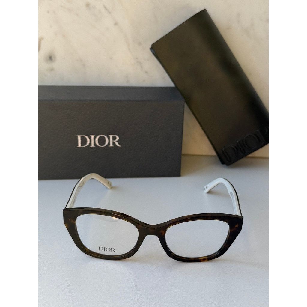 Dior NEW Dior LaParisienneDiorO S4F Eyeglasses Frames Brown Size ONE SIZE - 4 Thumbnail