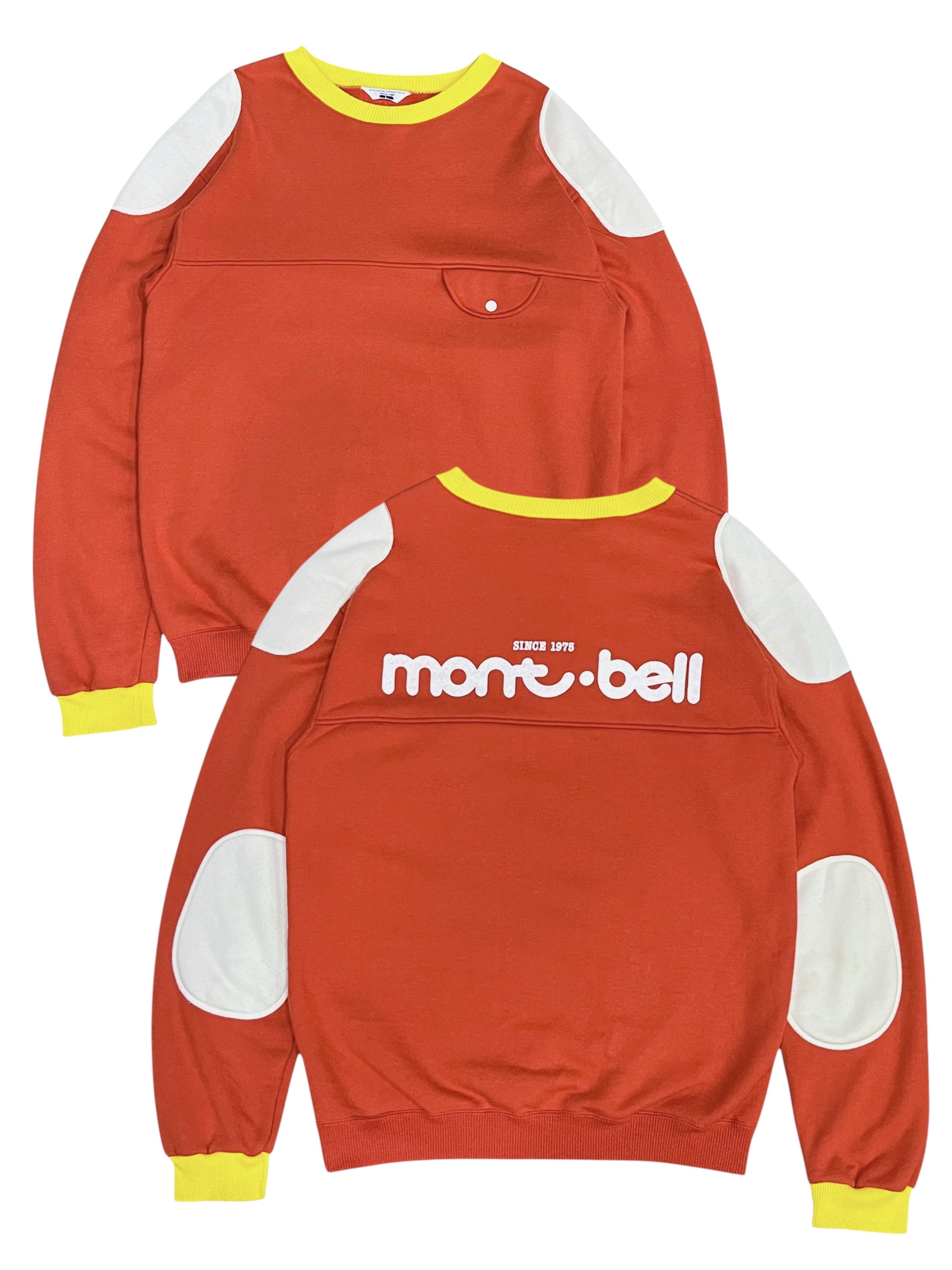 Montbell Vintage MONTBELL Shoulder Elbow Patch Single Pocket Sweater Size US M / EU 48-50 / 2 - 1 Thumbnail