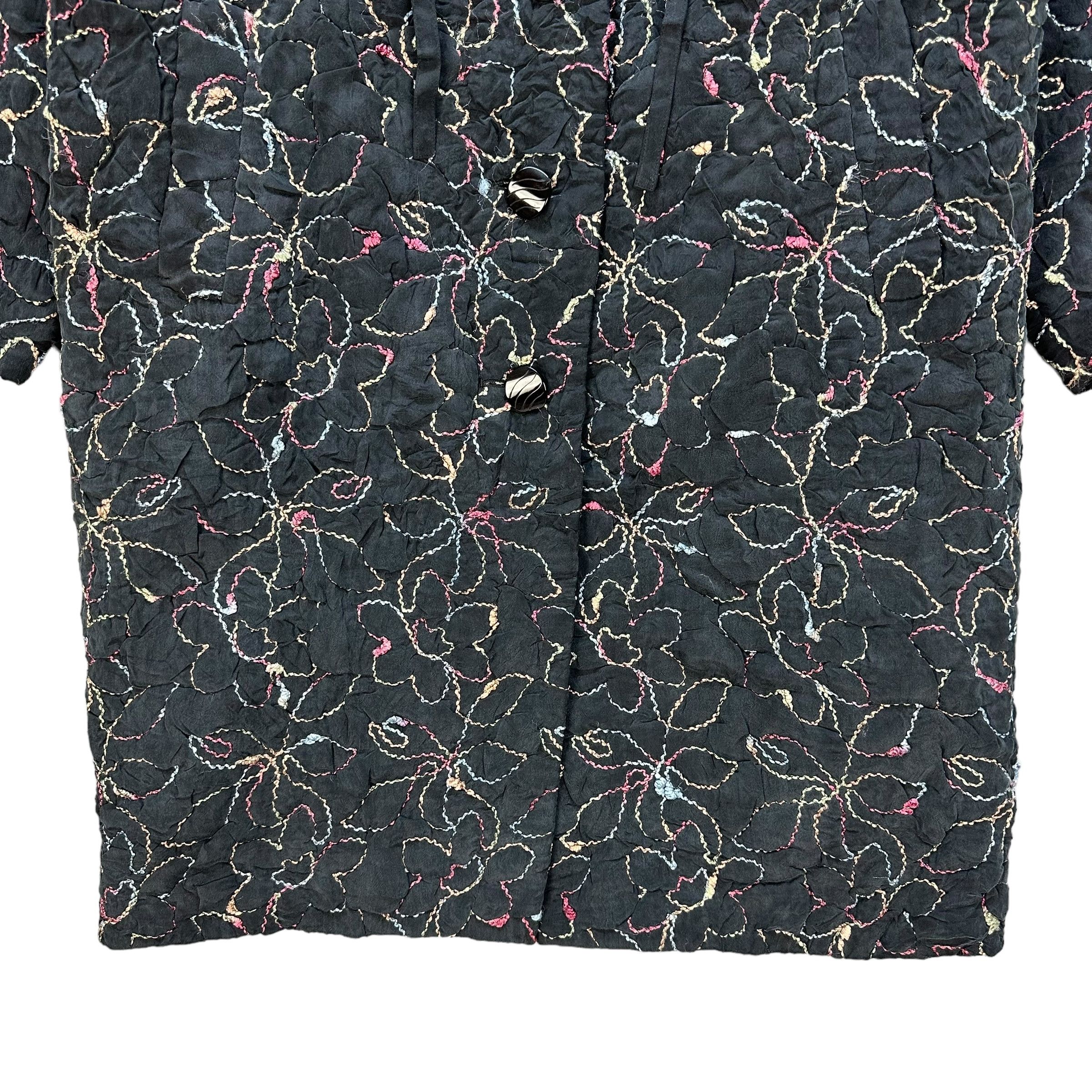 Kenzo 90's Atelier Kenzo Watanabe Motif Florals Overcoat #A23-0537 Size L / US 10 / IT 46 - 3 Thumbnail