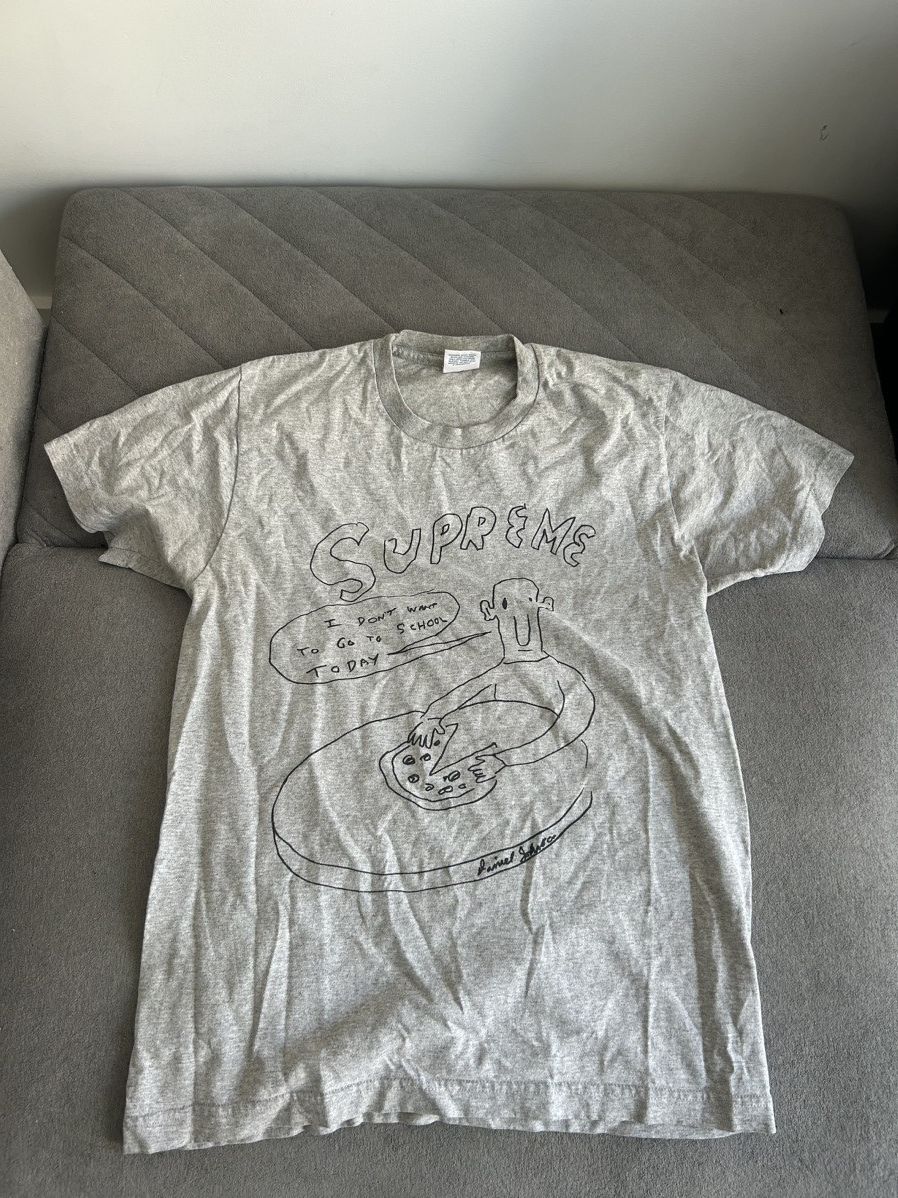 Supreme I Don't Want To Go To School Today Tee Size US M / EU 48-50 / 2 - 1 Thumbnail