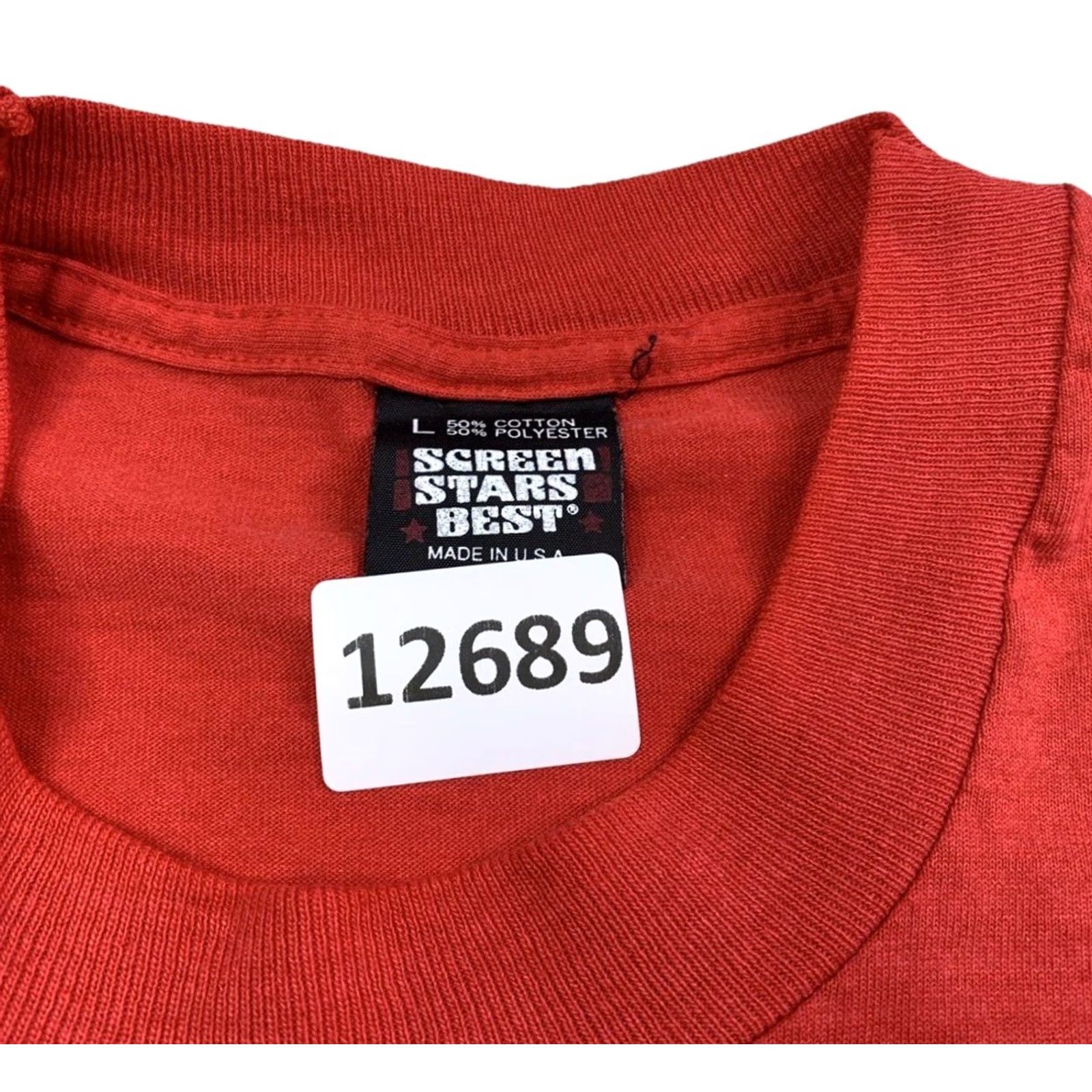 Vintage VINTAGE Screen Stars Best T-Shirt Music Note Graphic Red Crew Neck Short Sleeve L Mens Size US L / EU 52-54 / 3 - 3 Thumbnail