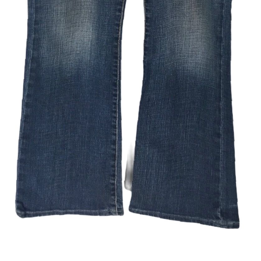 Denime X2 Jeans Boot Cut Flare Denim Dark Wash Blue 32X28 Women 10 Denim Jeans 5-Pocket Zipper Button Mid Rise Regular Inseam 28 Pants Size 32" / US 10 / IT 46 - 6 Thumbnail