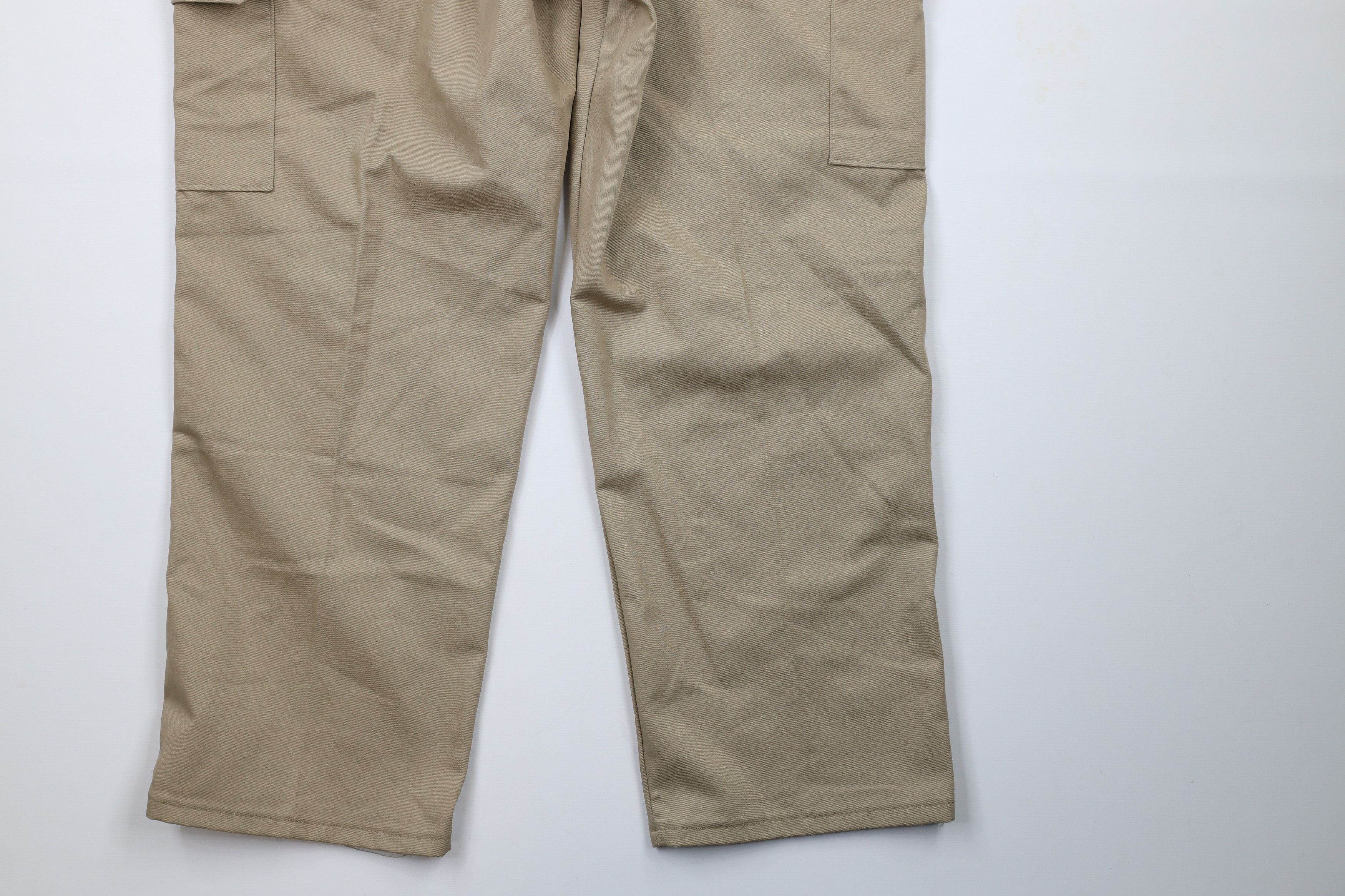 Vintage Vintage 90s Streetwear Cargo Workwear Pants Beige Khaki Size US 38 / EU 54 - 10 Thumbnail