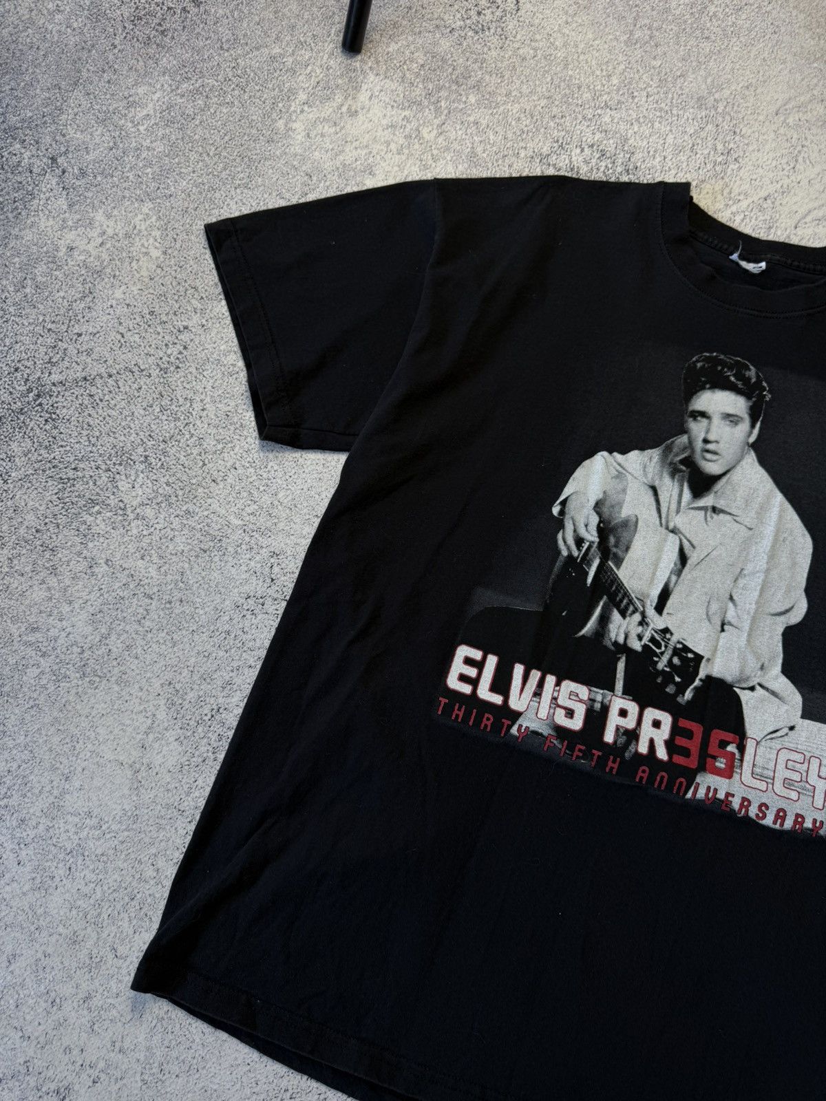 Vintage Vintage 1990 Official Elvis Presley T-shirt Size US XL / EU 56 / 4 - 2 Thumbnail