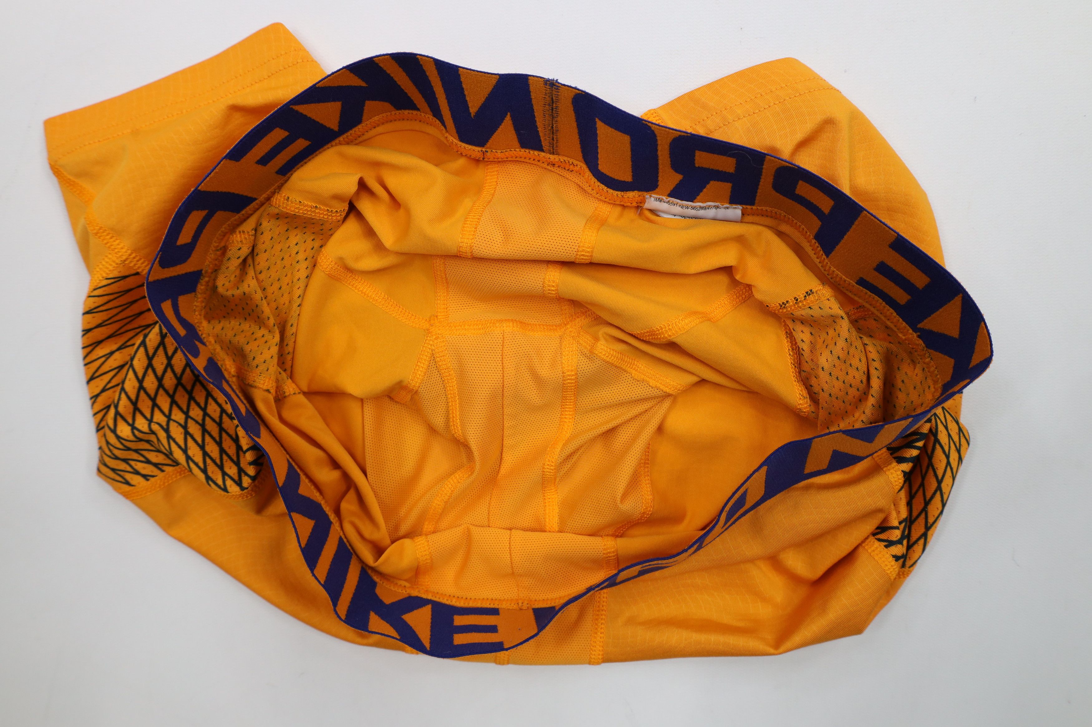 Nike × Vintage Nike Pro Combat Spandex Training Shorts Half Tights Orange Size US 36 / EU 52 - 8 Thumbnail