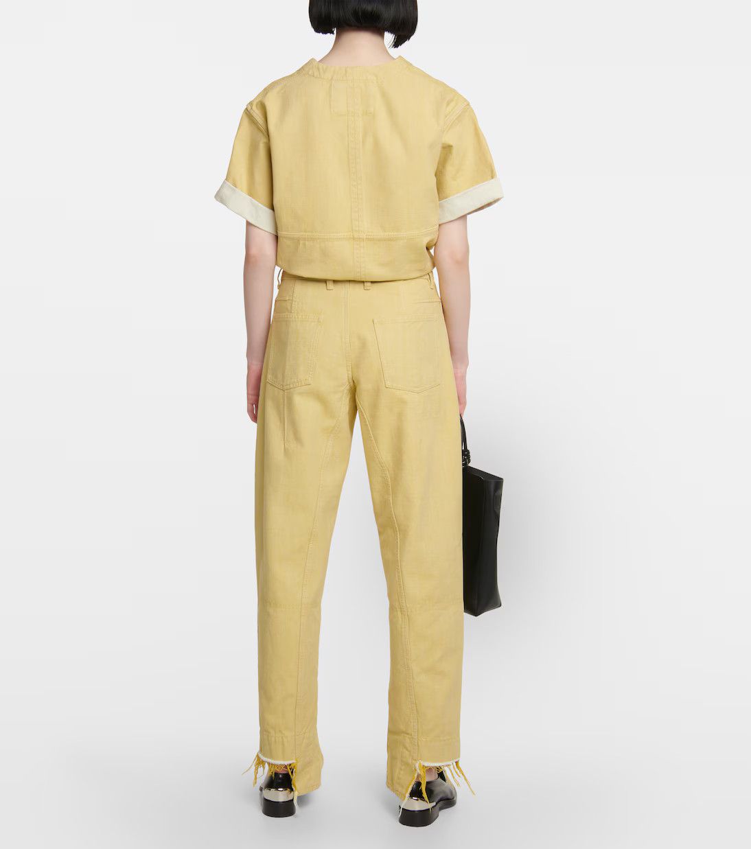 Jil Sander o1y1025 Denim Pant in Yellow Size 30" / US 8 / IT 44 - 3 Thumbnail