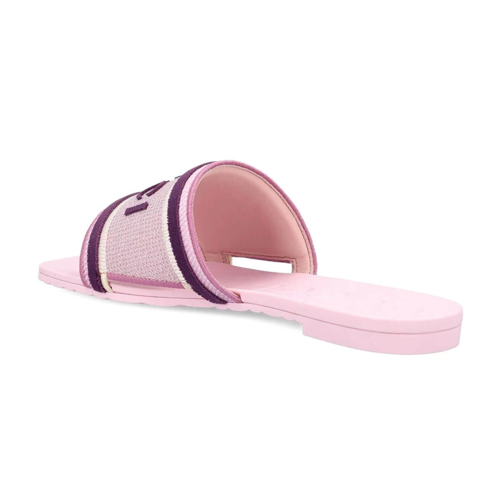 Gucci Gucci logo Striped Slide Sandals Size ONE SIZE - 3 Thumbnail