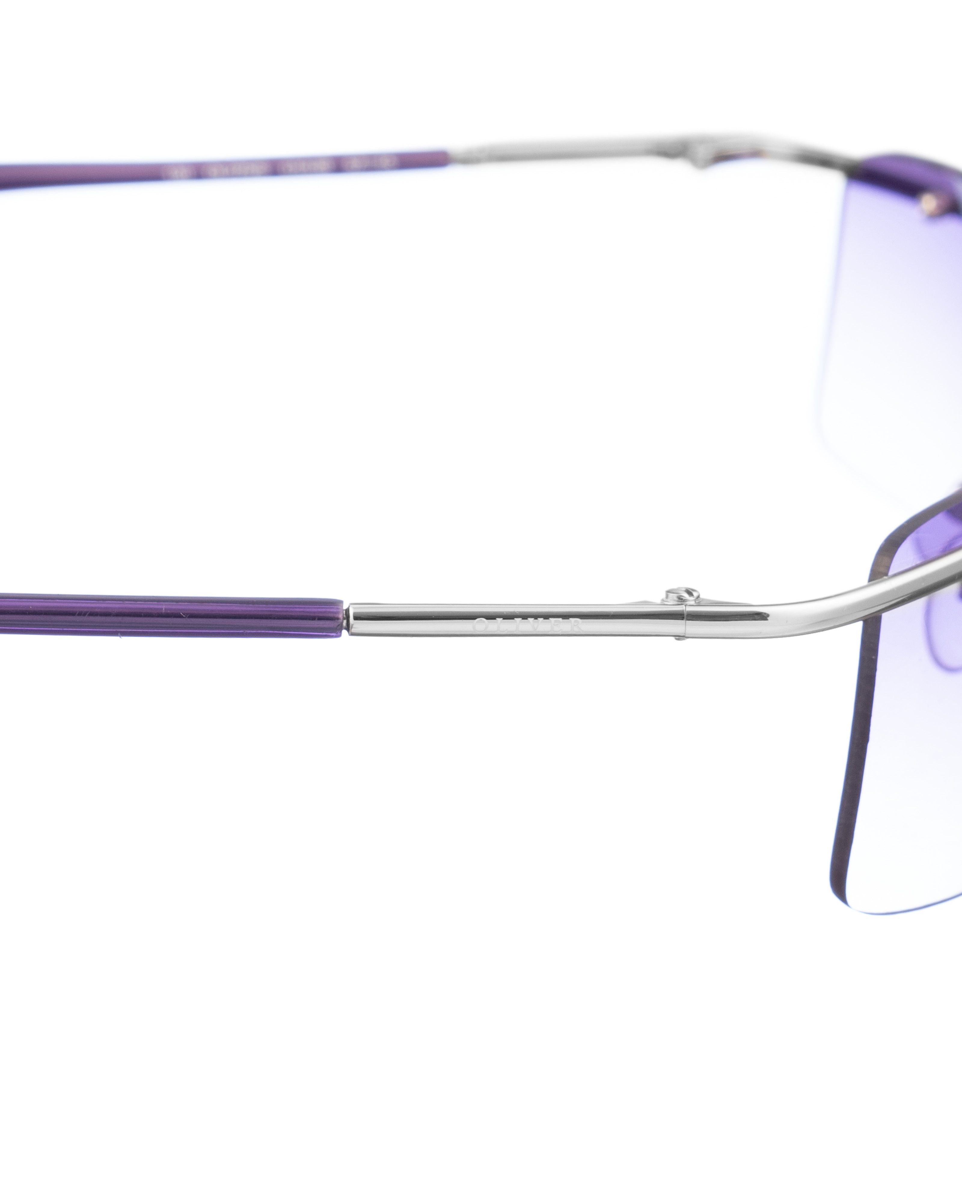 Valentino Oliver by Valentino '00s Purple and Silver Sheer Sunglasses Size ONE SIZE - 2 Thumbnail