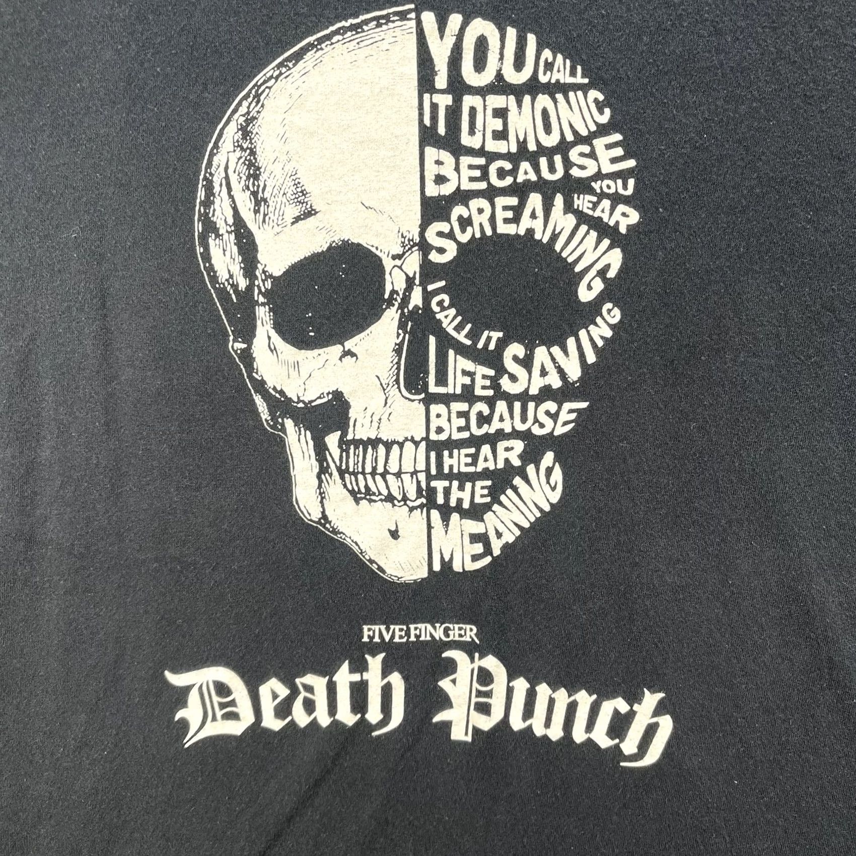 Vintage VINTAGE Five Finger Death Punch Shirt Mens Large Black Band Graphic Metal Rock Tee Size US L / EU 52-54 / 3 - 4 Thumbnail