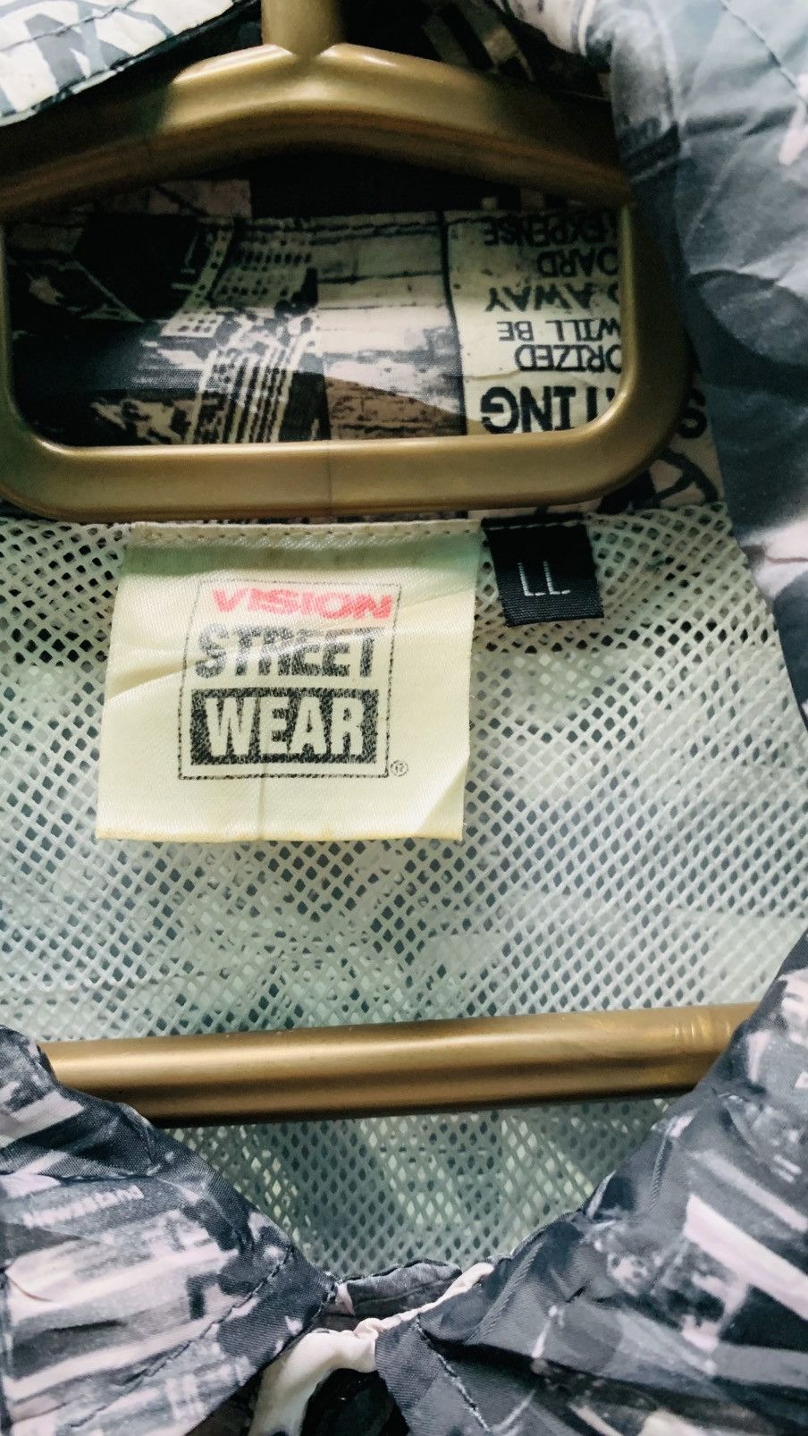 Vintage × Vision Streetwear VISION STREETWEAR fullprint button-up light jacket Size US XL / EU 56 / 4 - 5 Thumbnail