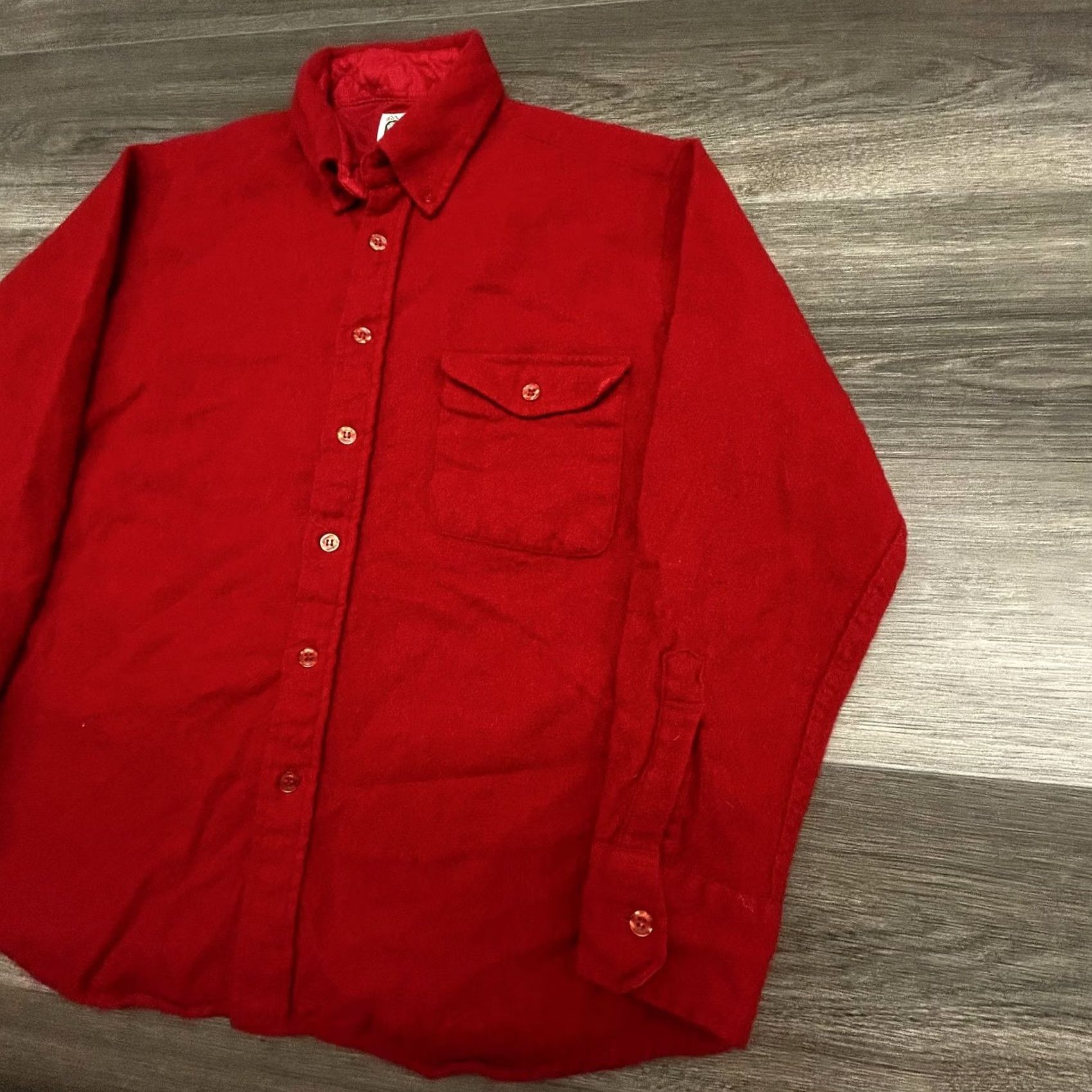 Penfield VINTAGE Enfield Shirt Mens L Red Wool Flannel Button-Up Pockets 70s Outdoor Winter Size US L / EU 52-54 / 3 - 4 Thumbnail