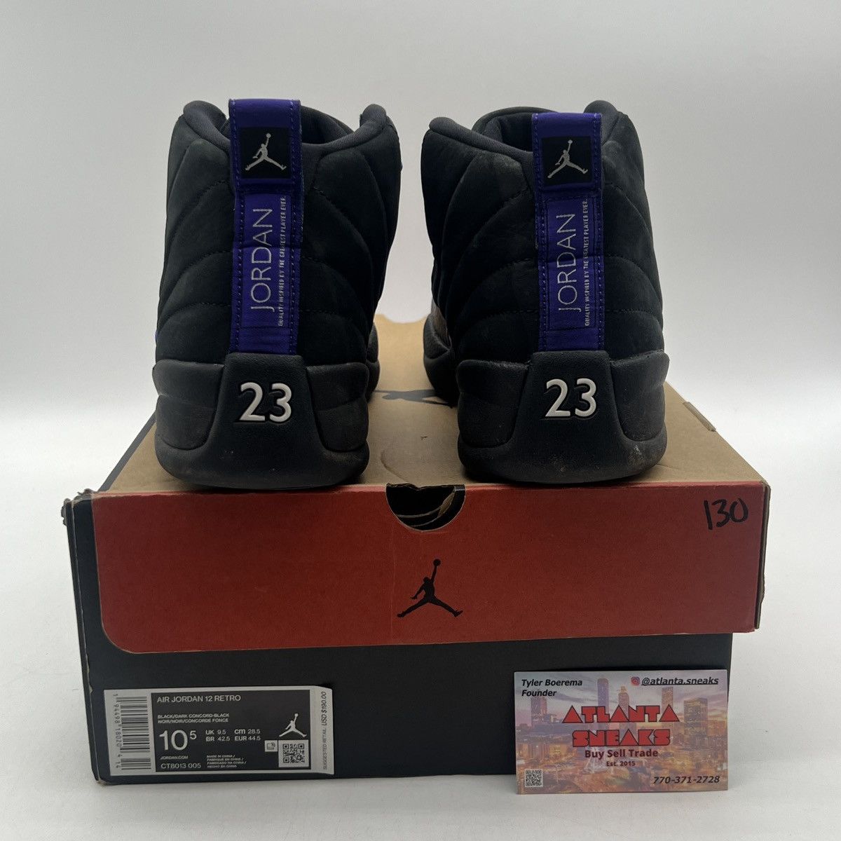 Jordan Brand Air Jordan 12 dark concord Size US 10.5 / EU 43-44 - 3 Thumbnail