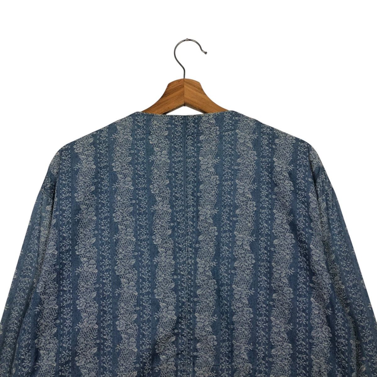 Vintage 📌Rich Blue Vintage Cropped Jacket Simple Life Issey Miyake Size M / US 6-8 / IT 42-44 - 10 Thumbnail