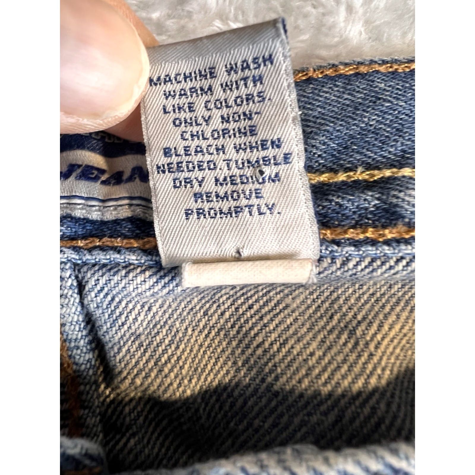 Old Navy VINTAGE Old Navy Jeans Mens 42 x 30 Regular Baggy Relaxed Loose Straight Blue Denim 90s Y2K Mens Size US 42 / EU 58 - 5 Thumbnail