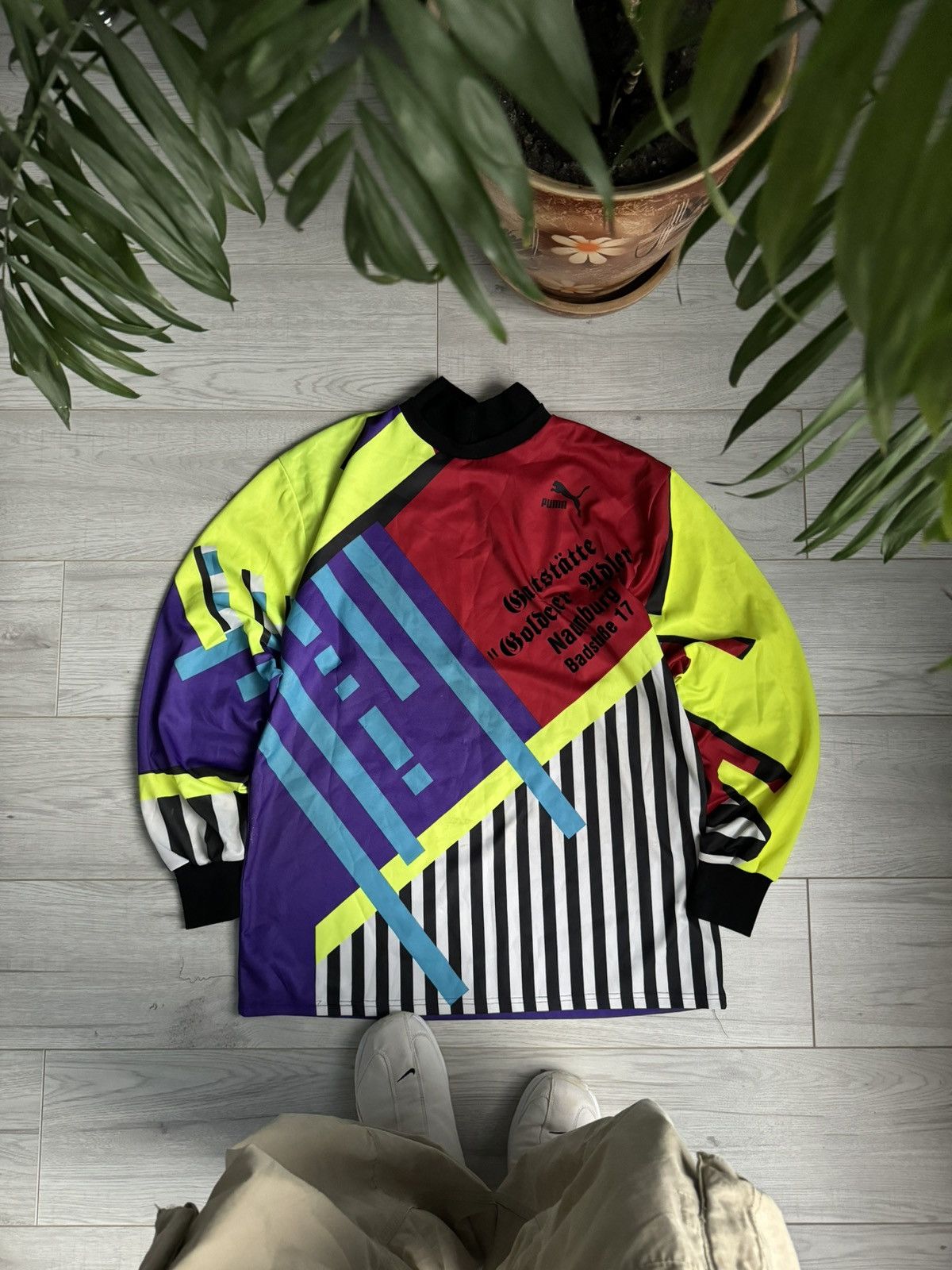 Puma × Vintage Vintage Goalkeeper Crazy Soccer Jersey Shirt 90’s Size US XL / EU 56 / 4 - 1 Thumbnail